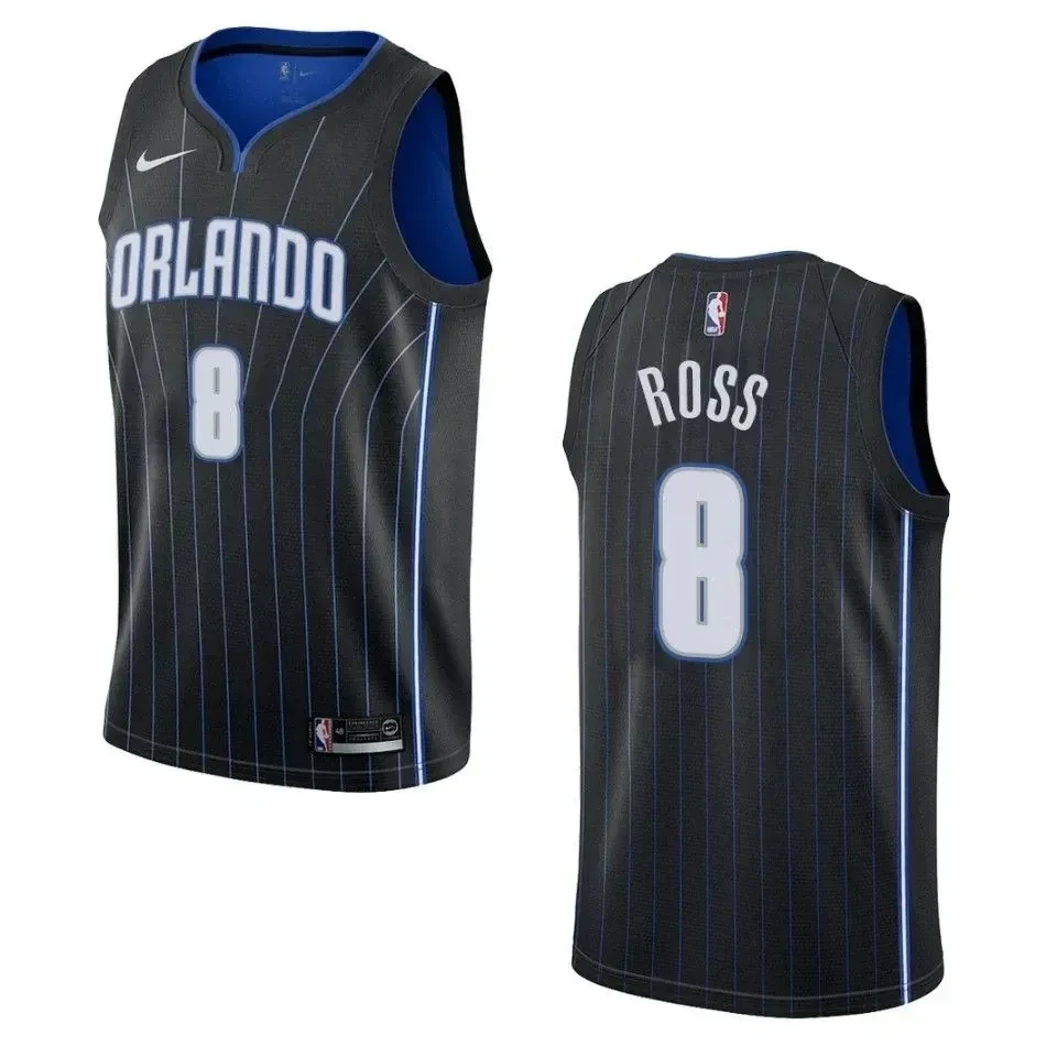 Men's Orlando Magic 8 Terrence Ross Statement Swingman Jersey - Black