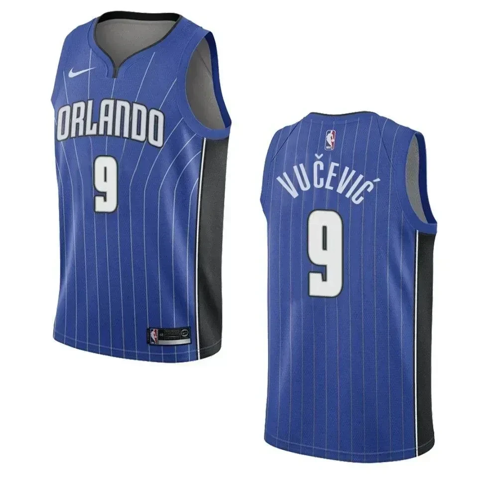 Men's Orlando Magic 9 Nikola Vucevic Icon Swingman Jersey - Blue