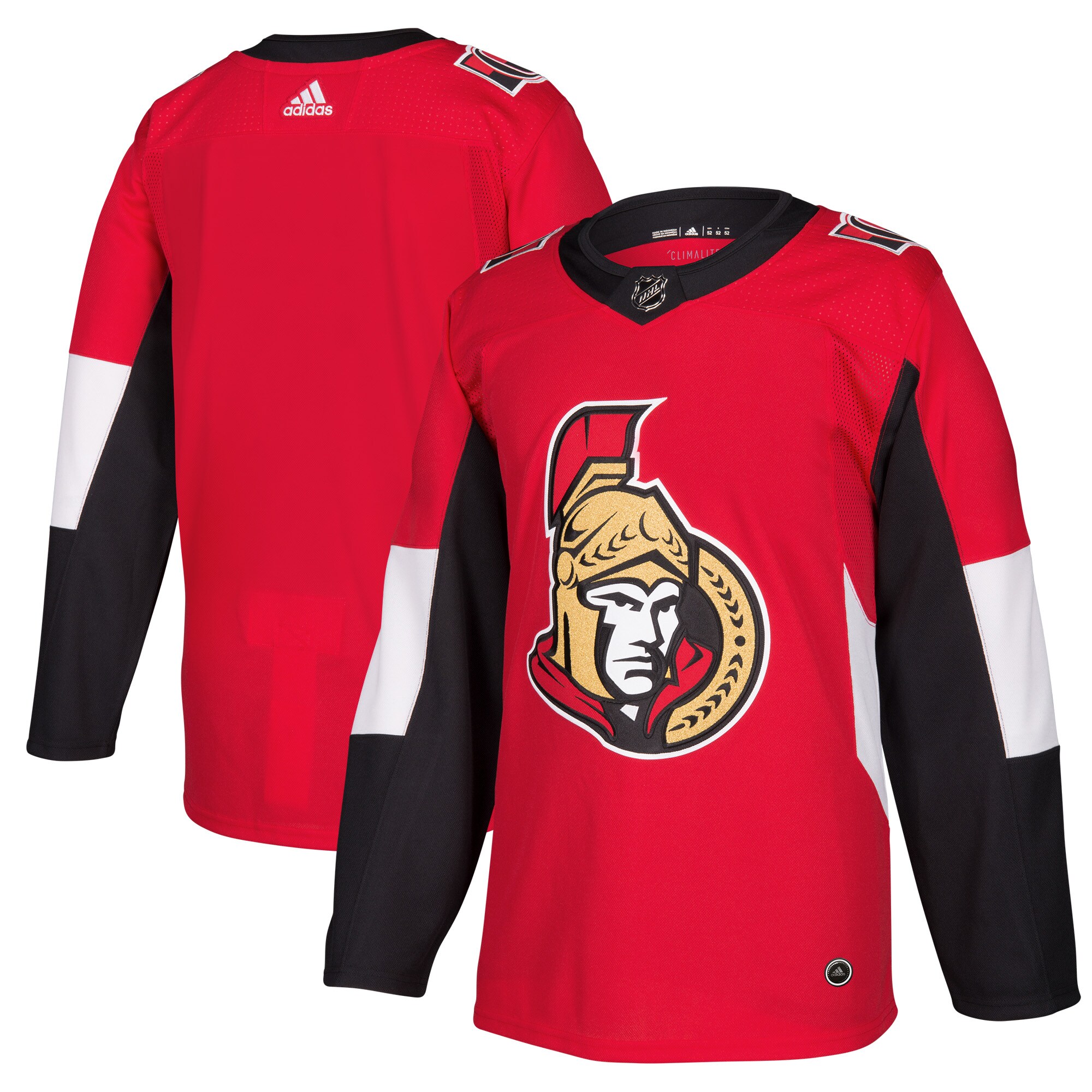 Men's Ottawa Senators Red Home Blank Jersey
