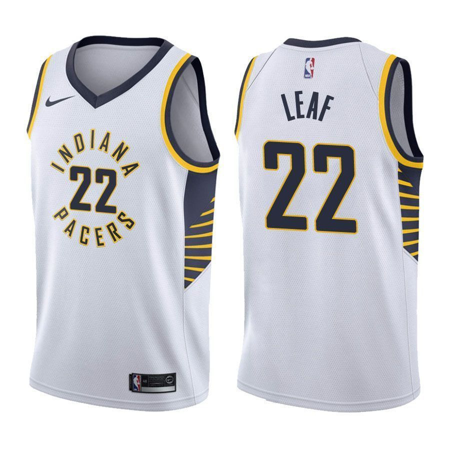 Men's Pacers Male T.j. Leaf 22 Association White Jersey