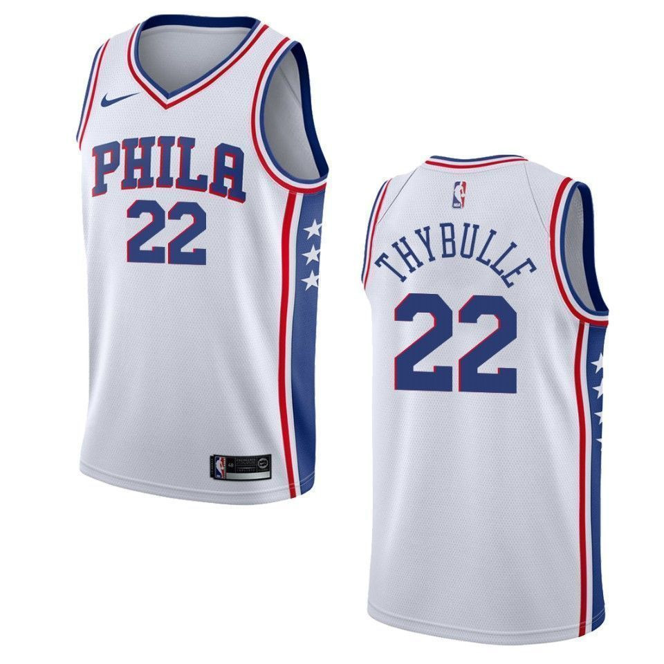 Men's Philadelphia 76ers 22 Matisse Thybulle Association Swingman Jersey - White