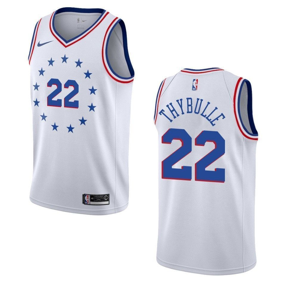 Men's Philadelphia 76ers 22 Matisse Thybulle Earned Swingman Jersey - White