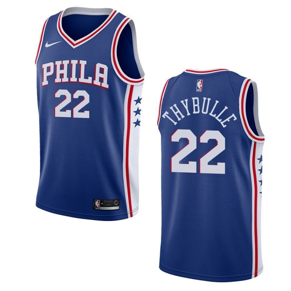 Men's Philadelphia 76ers 22 Matisse Thybulle Icon Swingman Jersey - Blue