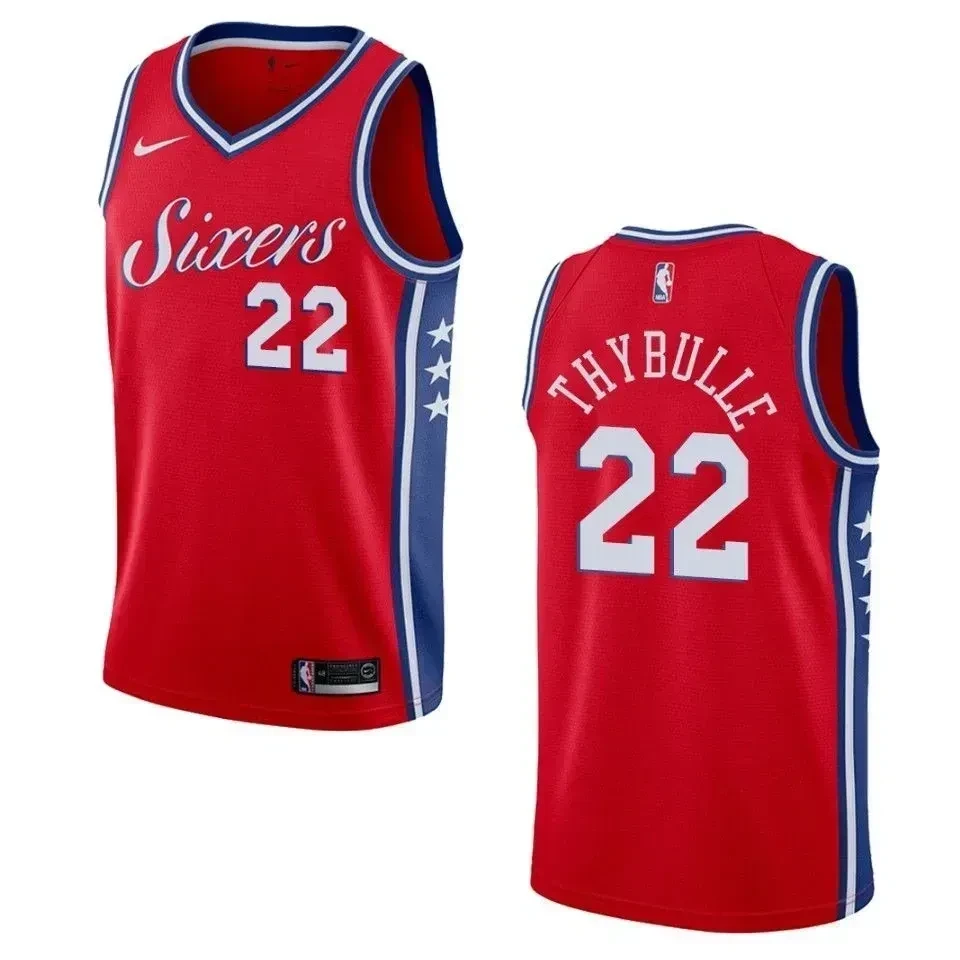 Men's Philadelphia 76ers 22 Matisse Thybulle Statement Swingman Jersey - Red
