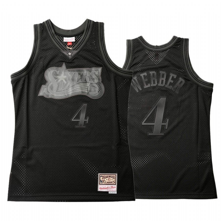 Men's Philadelphia 76ers Chris Webber 4 Throwback Tonal Jersey