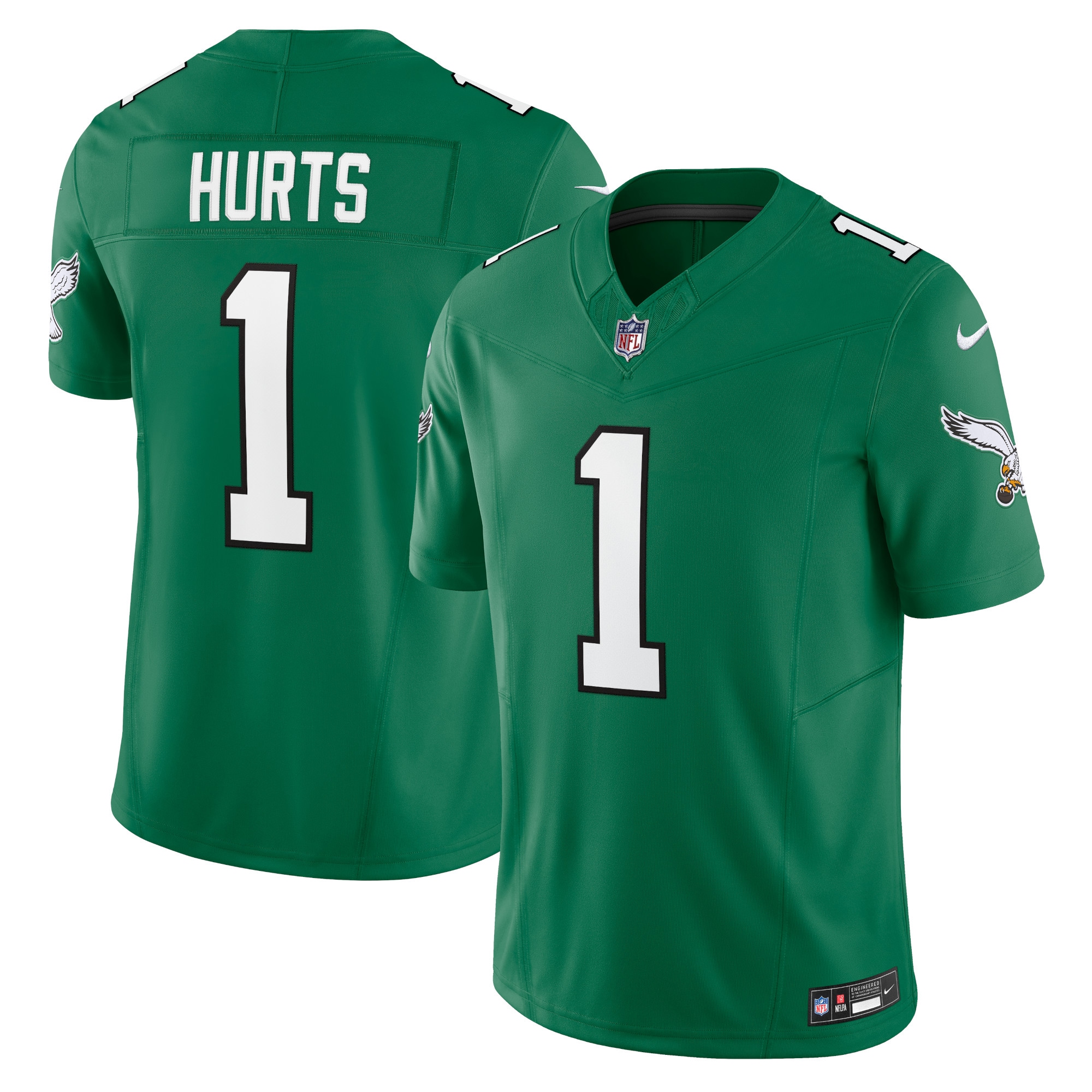 Men's Philadelphia Eagles Jalen Hurts Kelly Green Vapor F.u.s.e. Limited Jersey Js6593