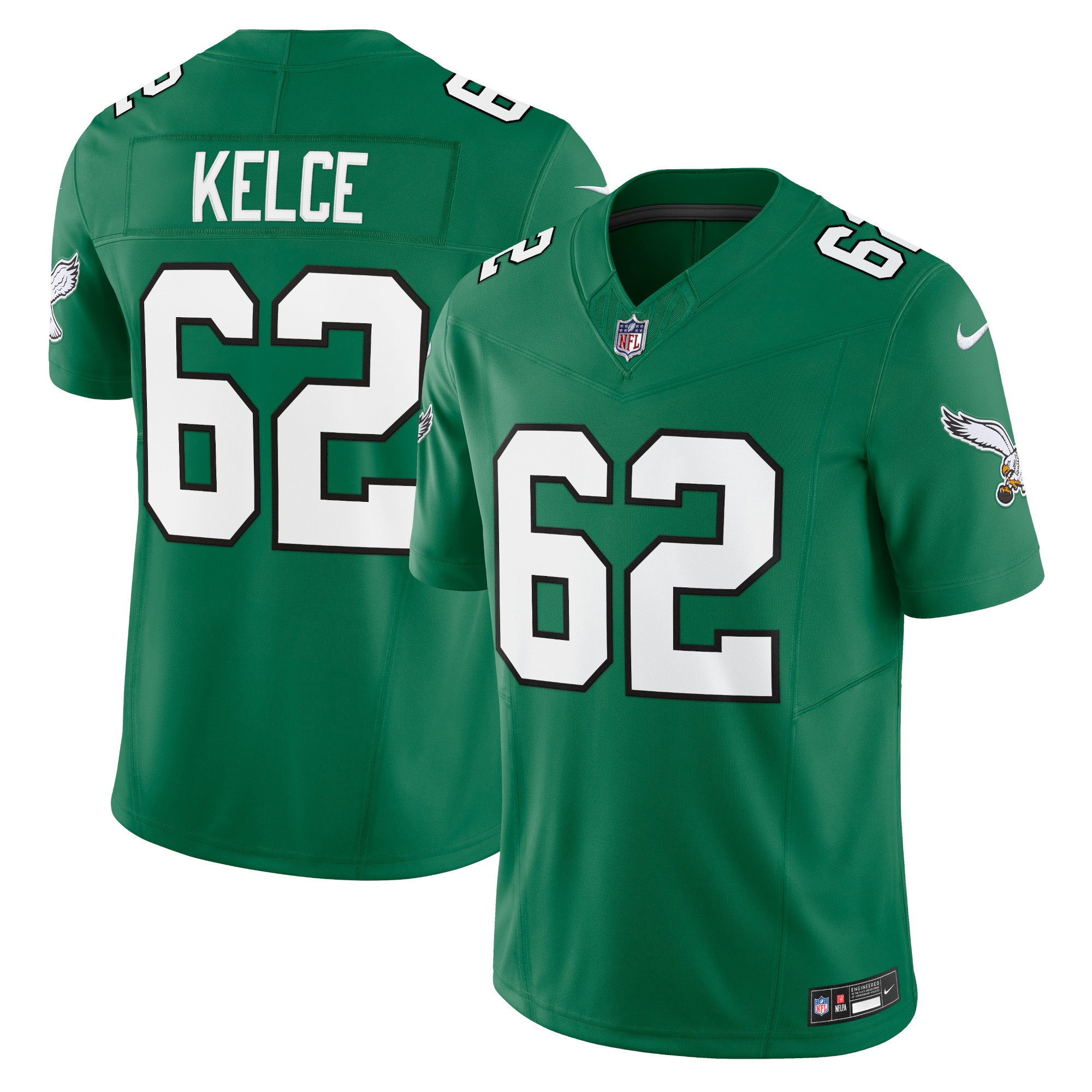 Men's Philadelphia Eagles Jason Kelce Kelly Green Vapor F.u.s.e. Limited Jersey Js1603