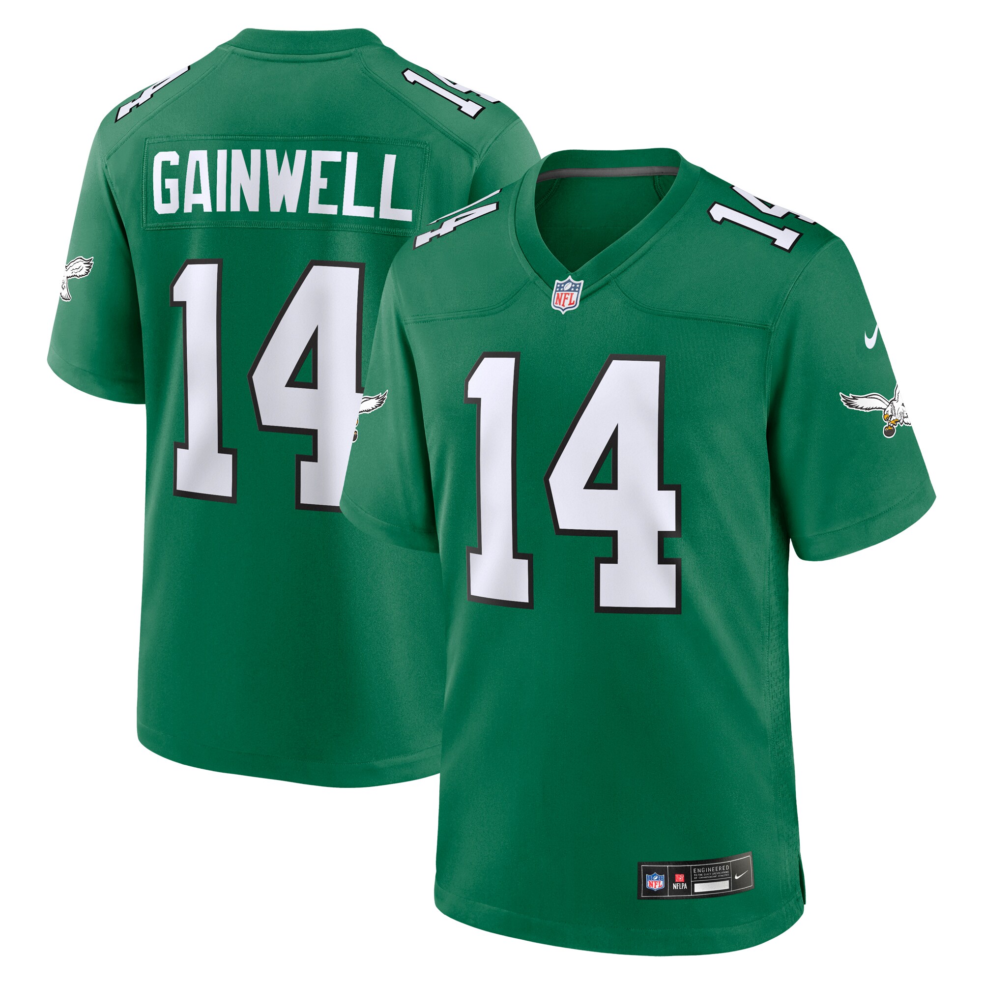 Men's Philadelphia Eagles Kenneth Gainwell Kelly Green Alternate Game Jersey Js8907