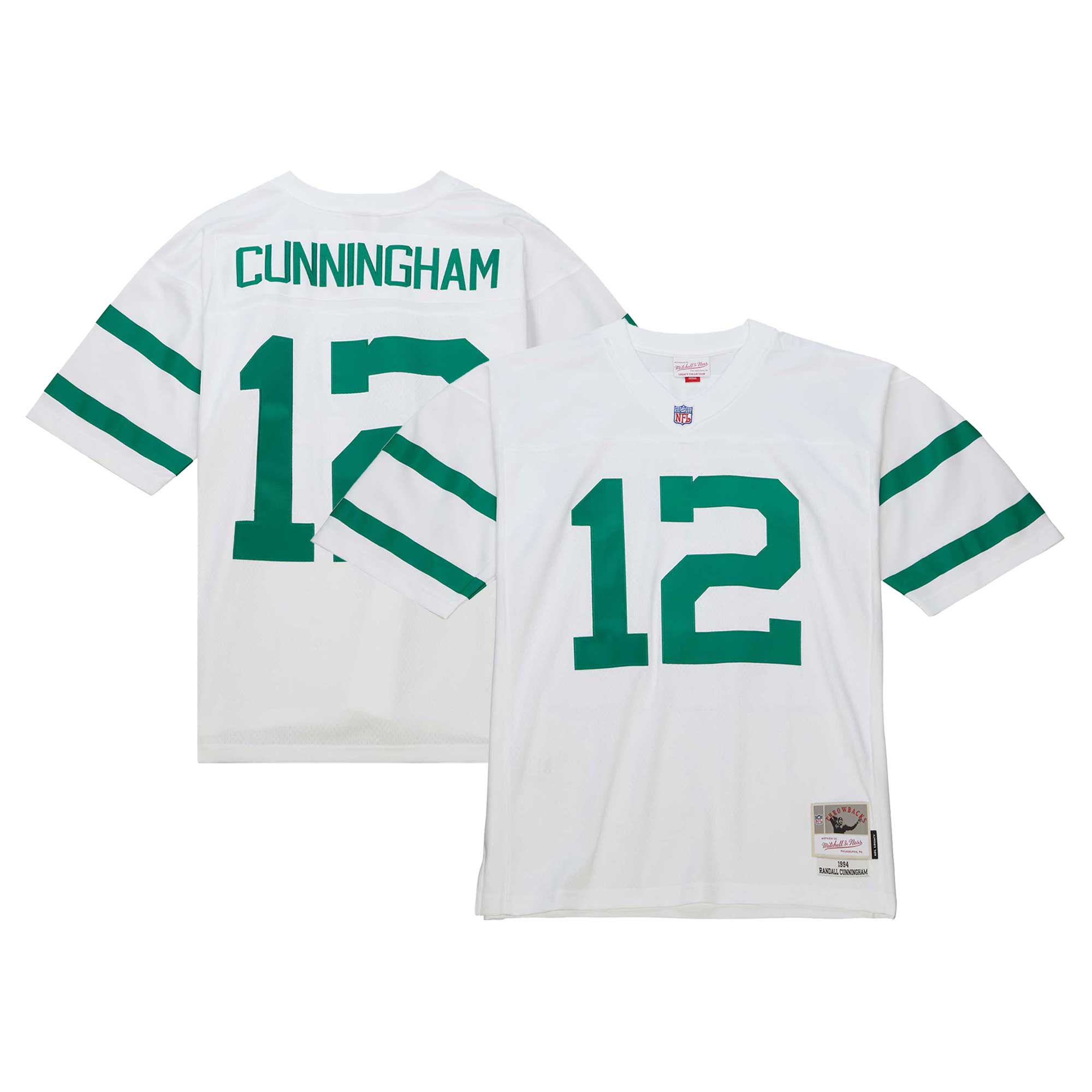 Men's Philadelphia Eagles Randall Cunningham Mitchell & Ness White Legacy Jersey Js5658