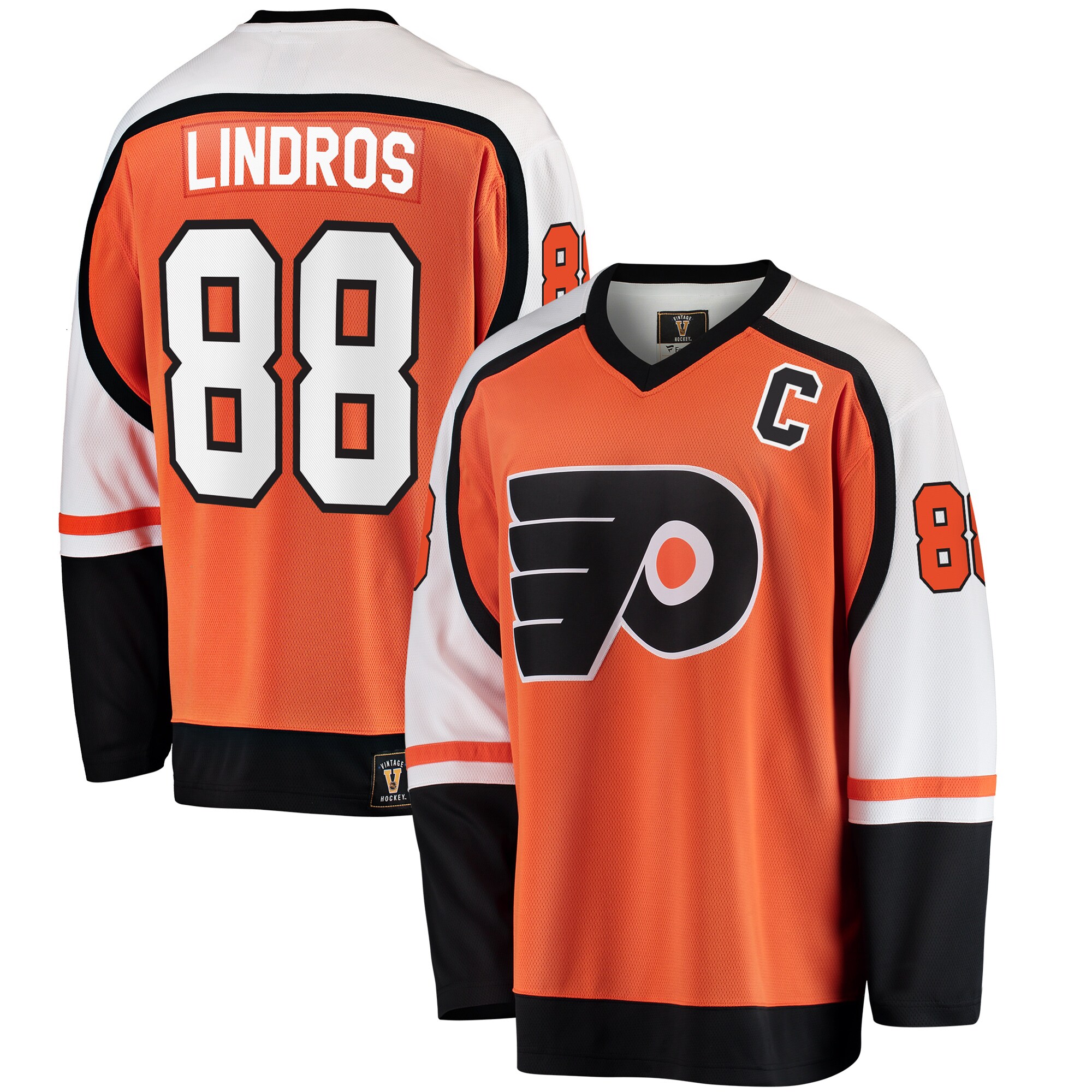 Men's Philadelphia Flyers Eric Lindros Orange Premier Breakaway Retired Player Jersey