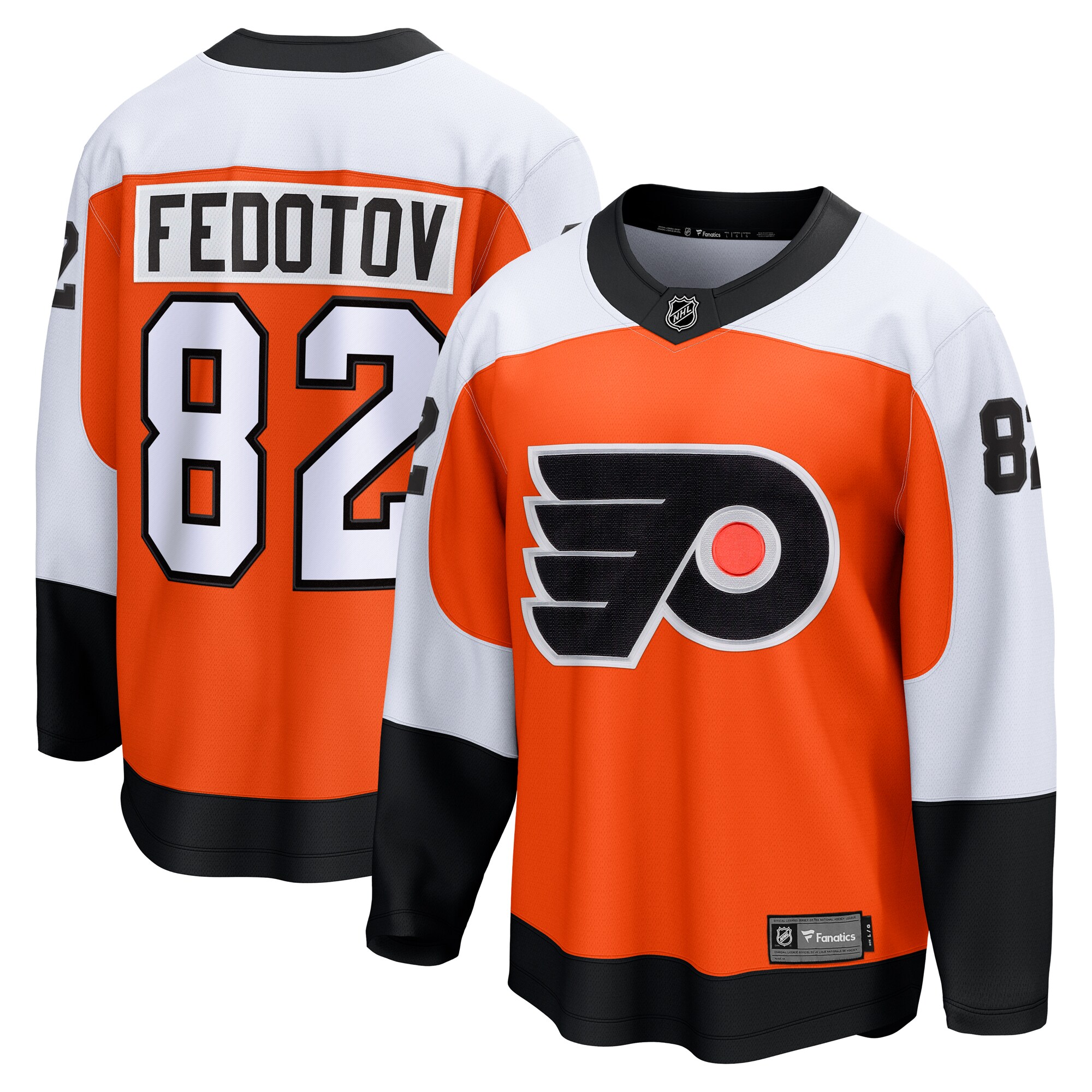 Men's Philadelphia Flyers Ivan Fedotov Orange Home Premier Breakaway Player Jersey