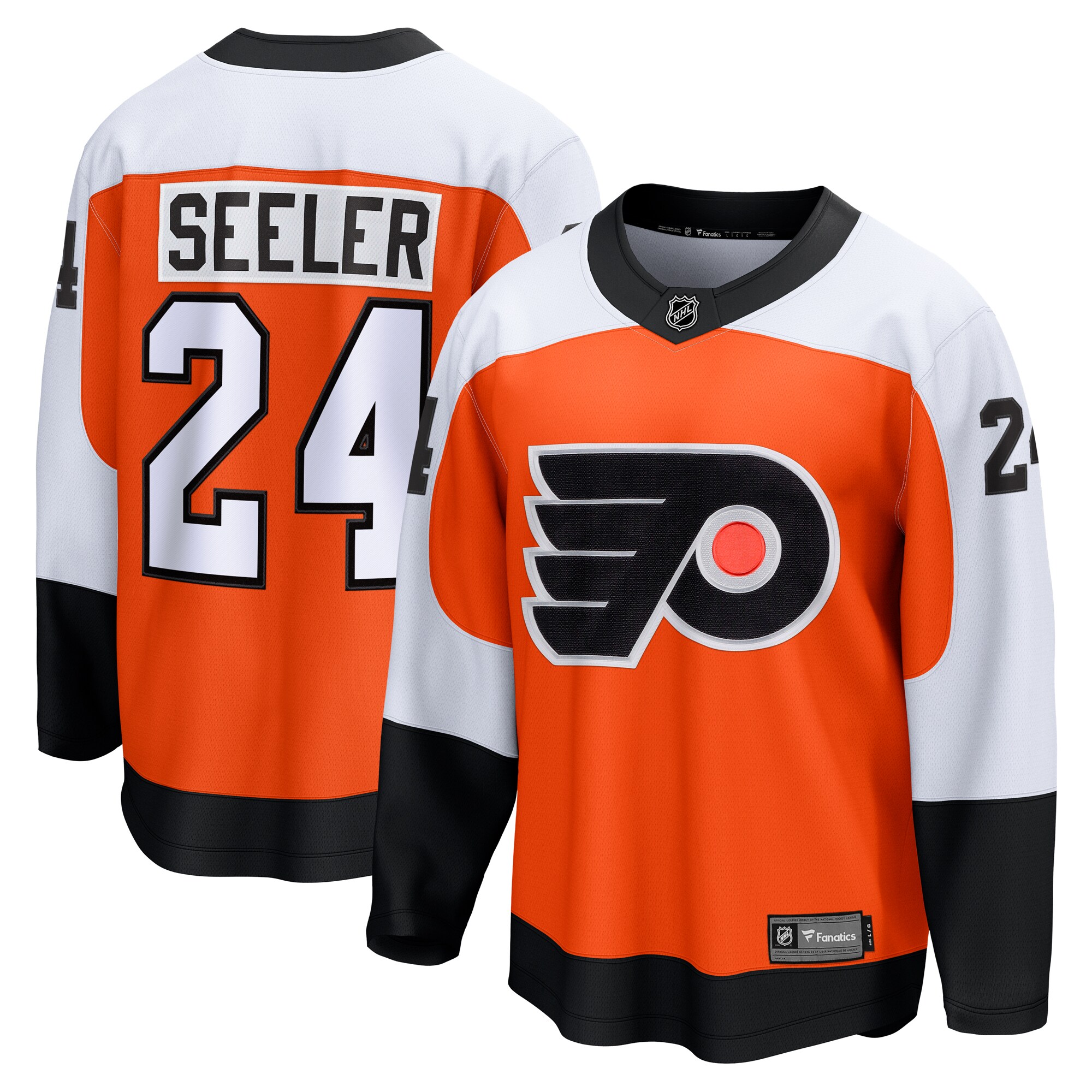 Men's Philadelphia Flyers Nick Seeler Orange Home Breakaway Jersey