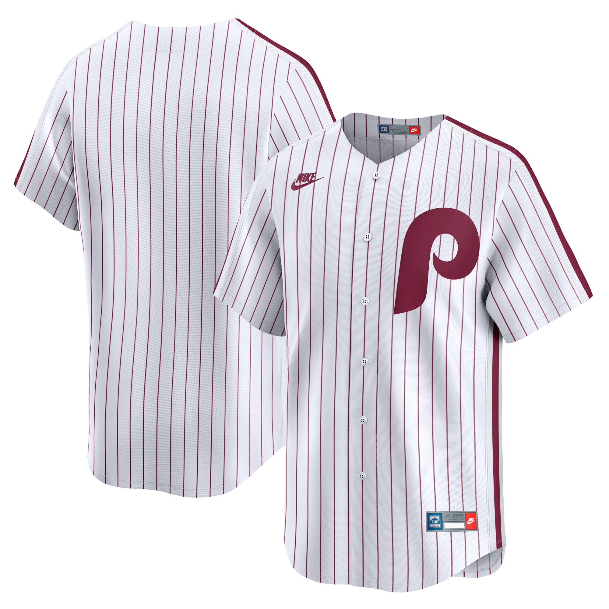Men's Philadelphia Phillies White Cooperstown Collection Limited Jersey