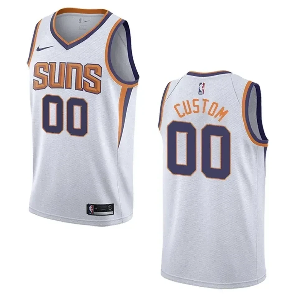 Men's Phoenix Suns 00 Custom Association Swingman Jersey - White