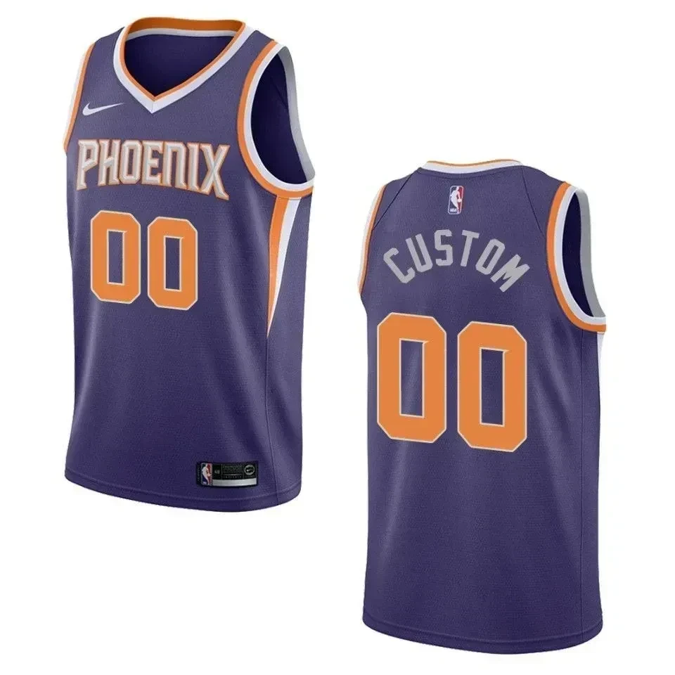 Men's Phoenix Suns 00 Custom Icon Swingman Jersey - Purple