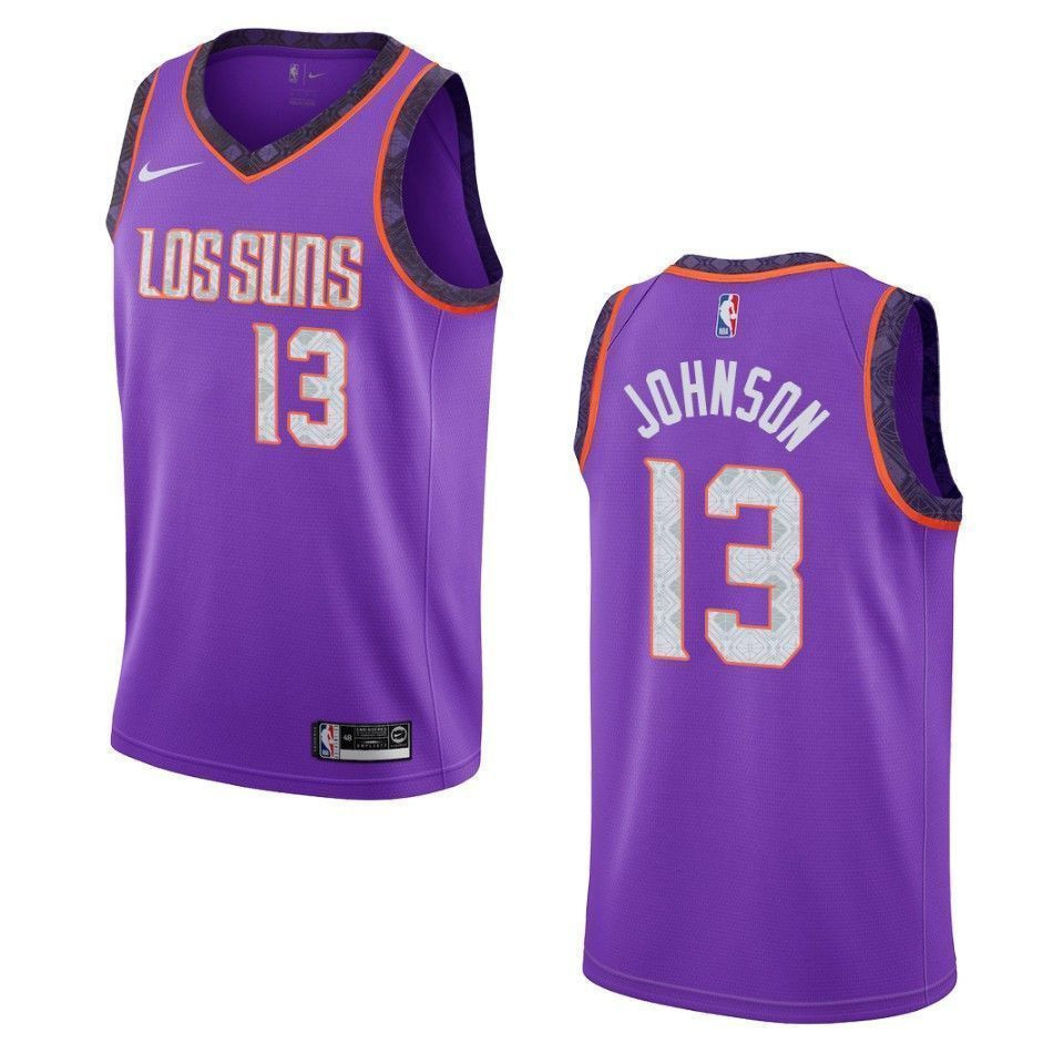 Men's Phoenix Suns 13 Cameron Johnson City Swingman Jersey - Purple