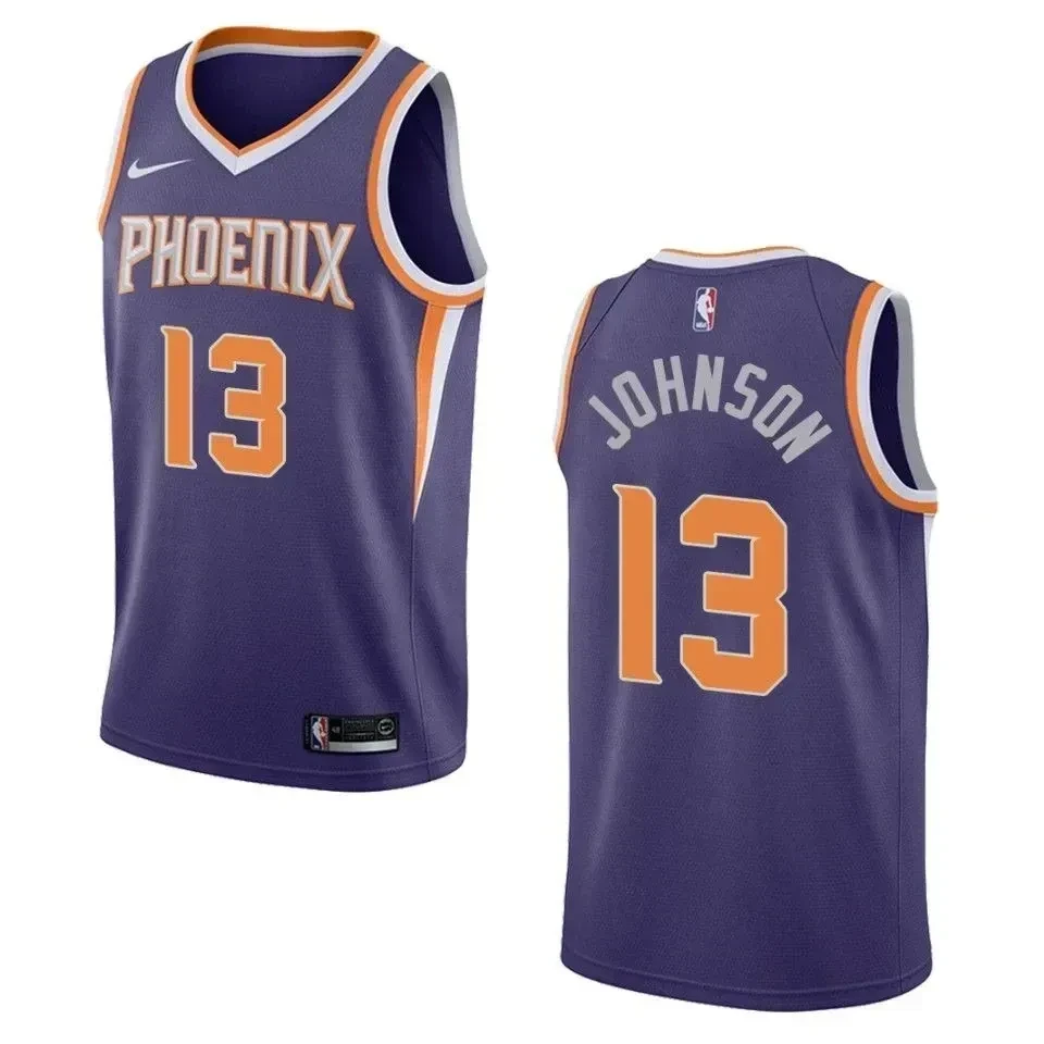 Men's Phoenix Suns 13 Cameron Johnson Icon Swingman Jersey - Purple