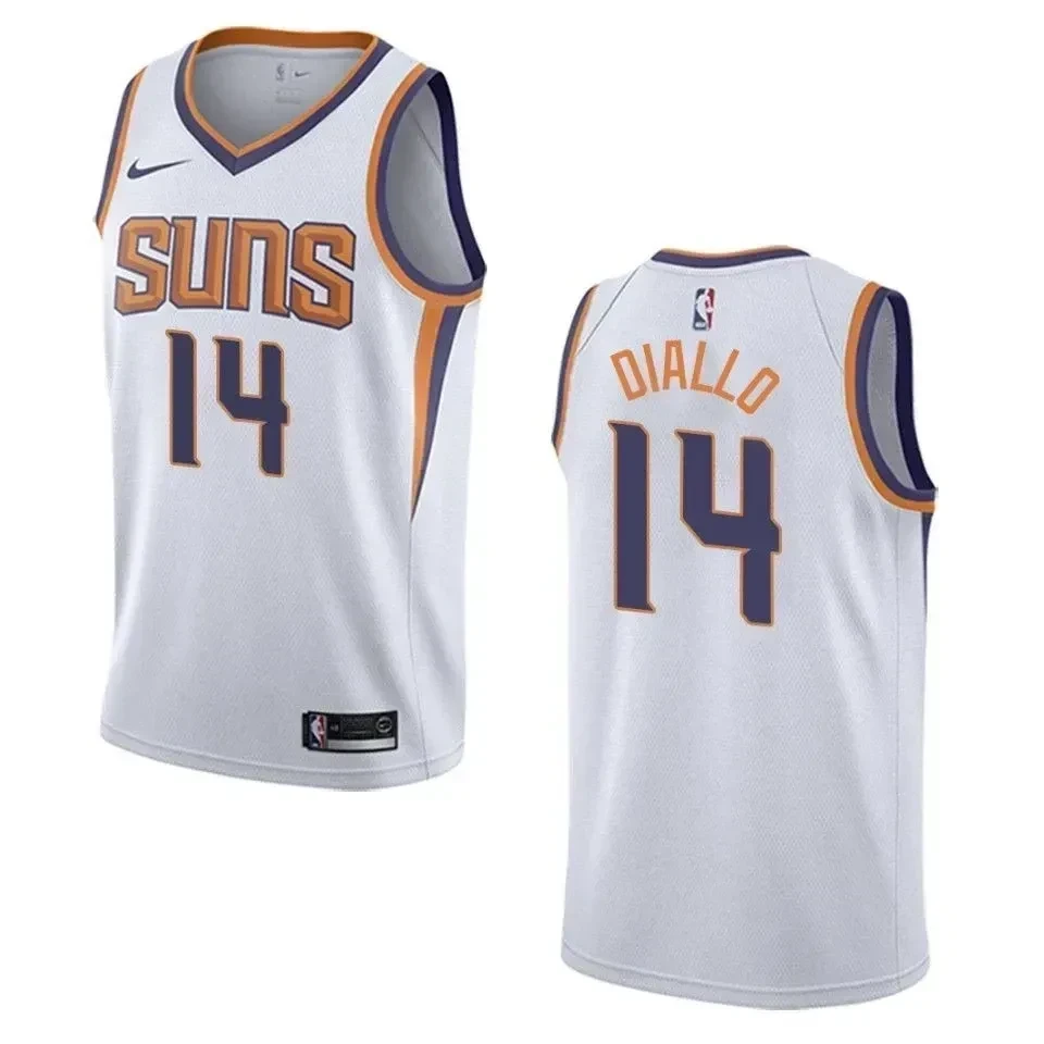 Men's Phoenix Suns 14 Cheick Diallo Association Swingman Jersey - White