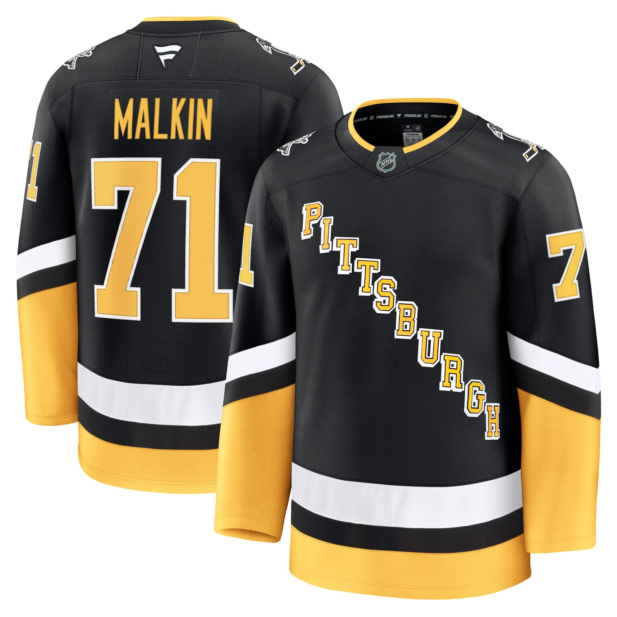 Men's Pittsburgh Penguins Evgeni Malkin Black Alternate Premium Jersey
