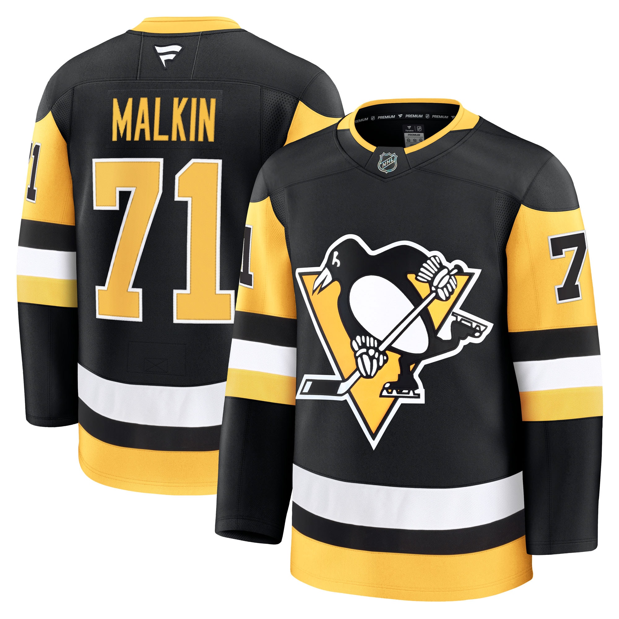Men's Pittsburgh Penguins Evgeni Malkin Black Home Premium Jersey