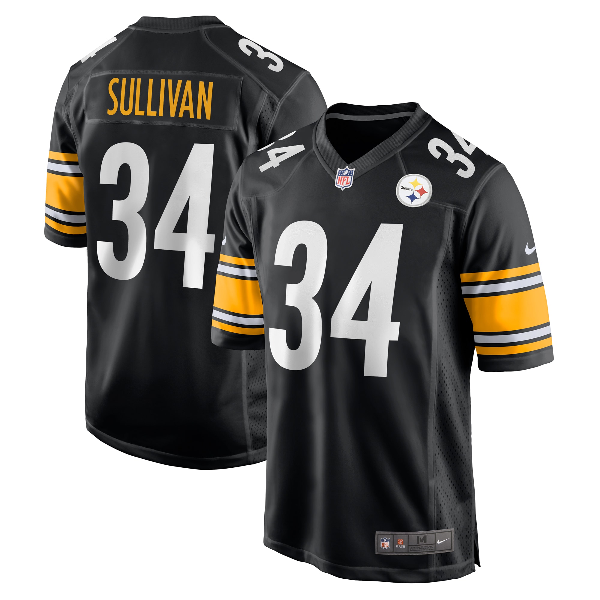 Men's Pittsburgh Steelers Chandon Sullivan Black Game Jersey Js5861