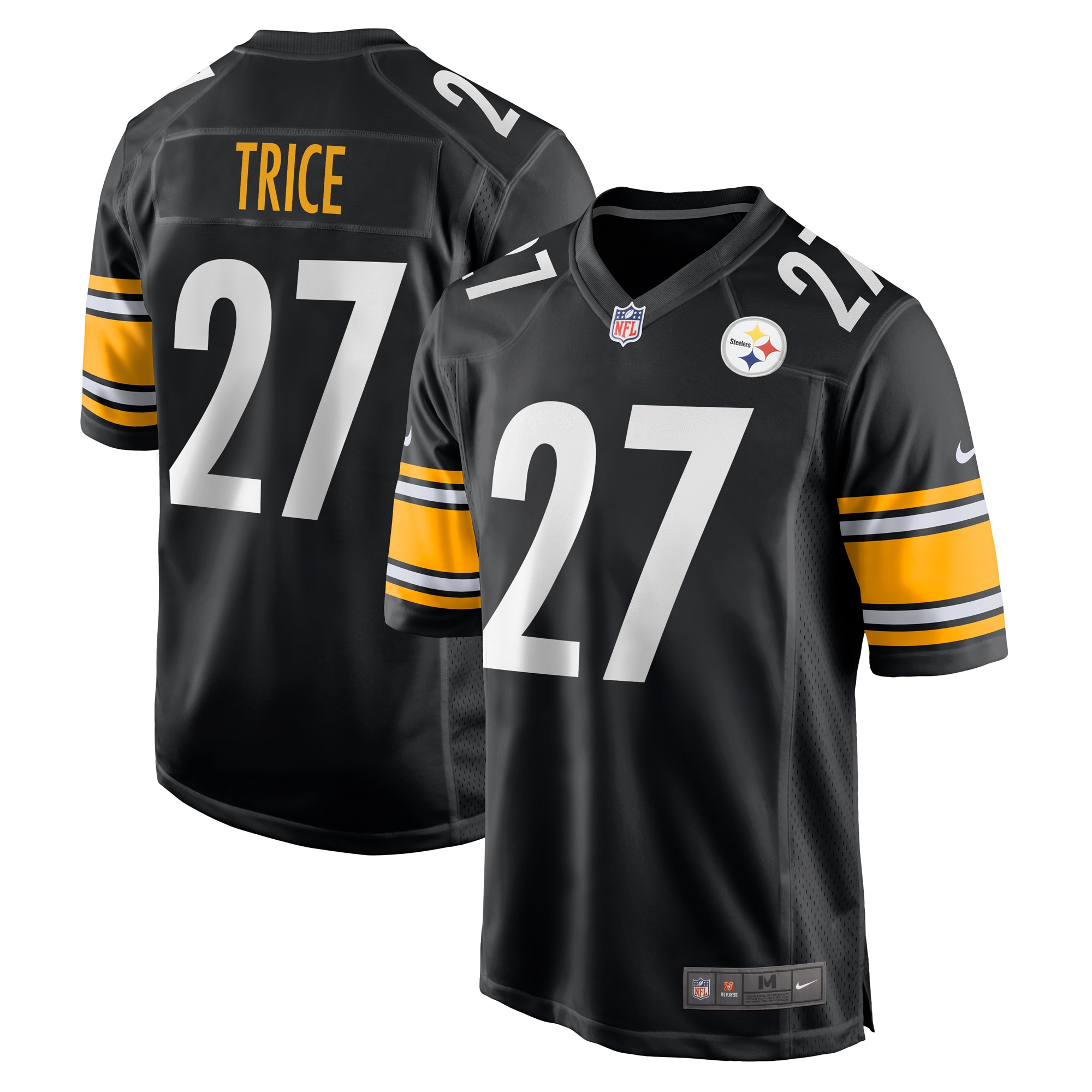 Men's Pittsburgh Steelers Cory Trice Black Game Jersey Js2033