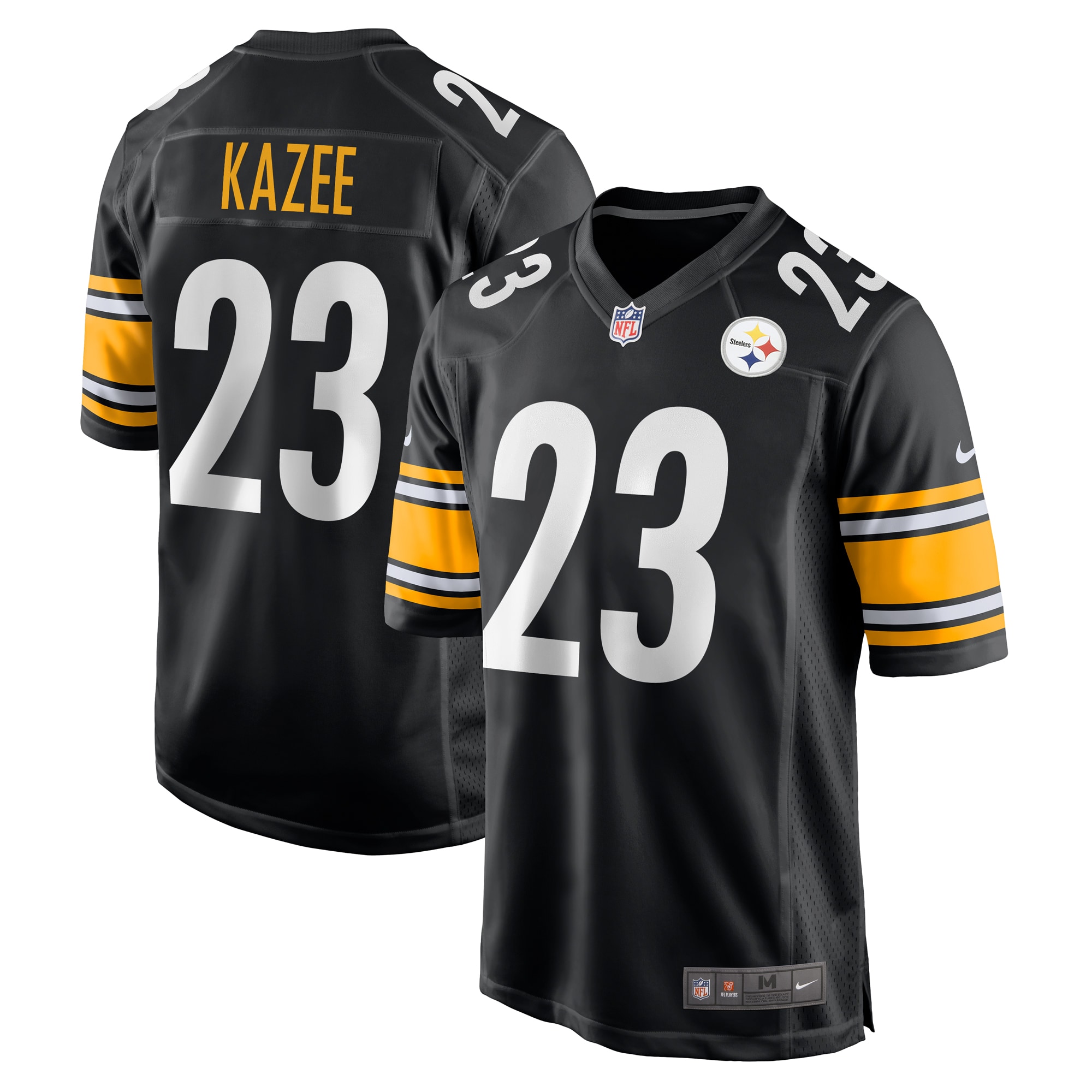 Men's Pittsburgh Steelers Damontae Kazee Black Game Jersey Js1947