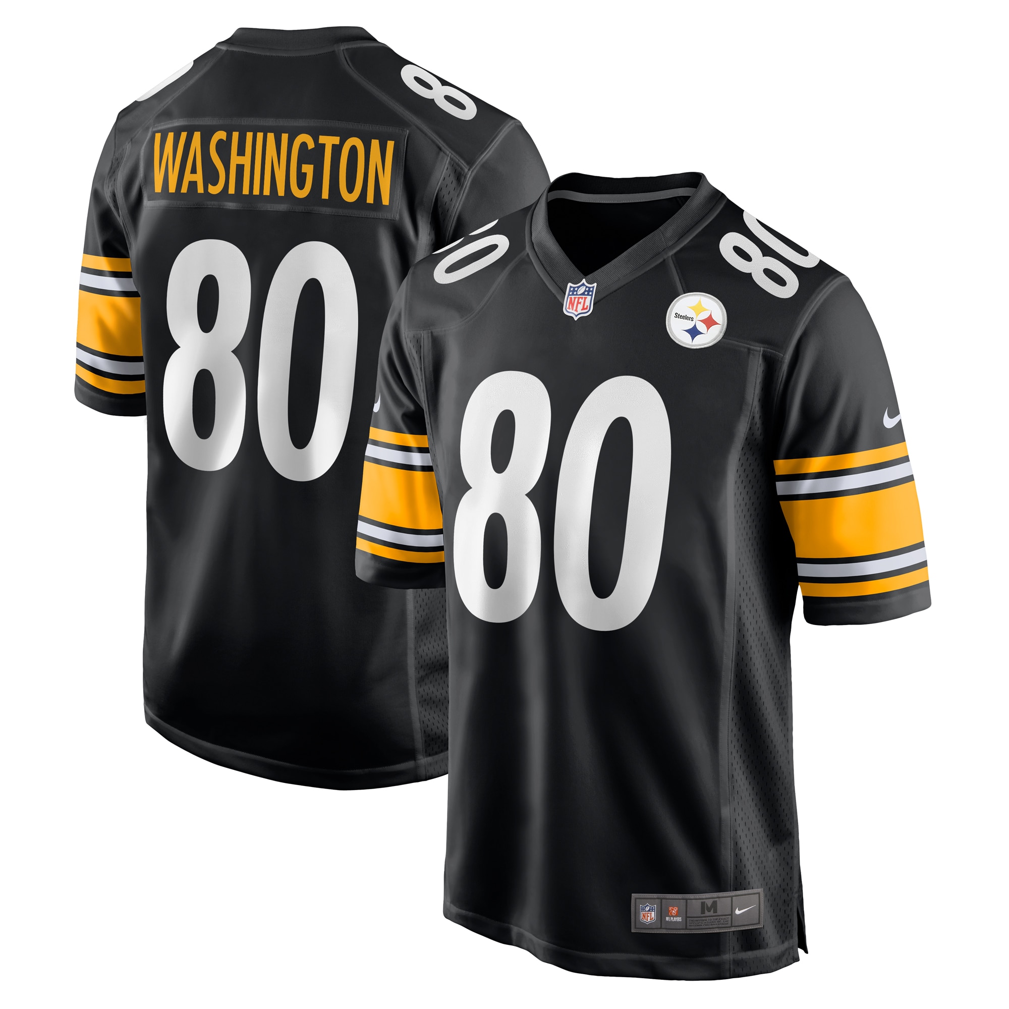 Men's Pittsburgh Steelers Darnell Washington Black Game Jersey Js6217