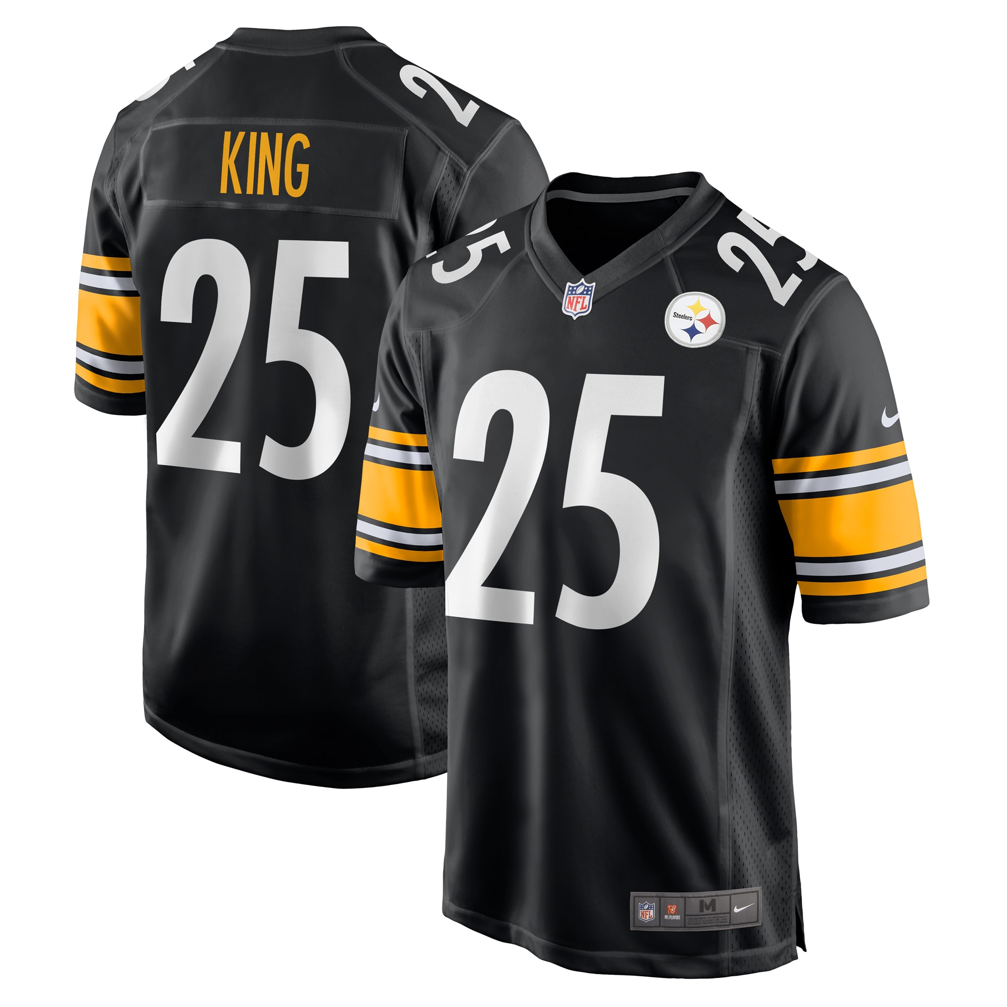 Men's Pittsburgh Steelers Desmond King Black Game Jersey Js4778