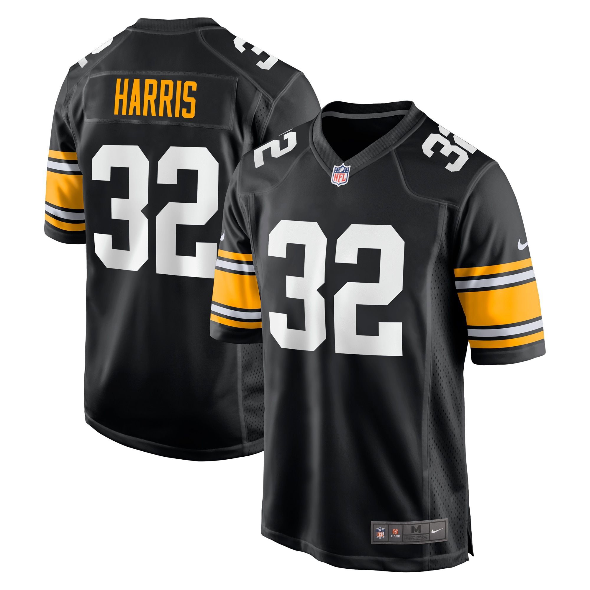 Men's Pittsburgh Steelers Franco Harris Black Alternate Retired Player Jersey Js6410