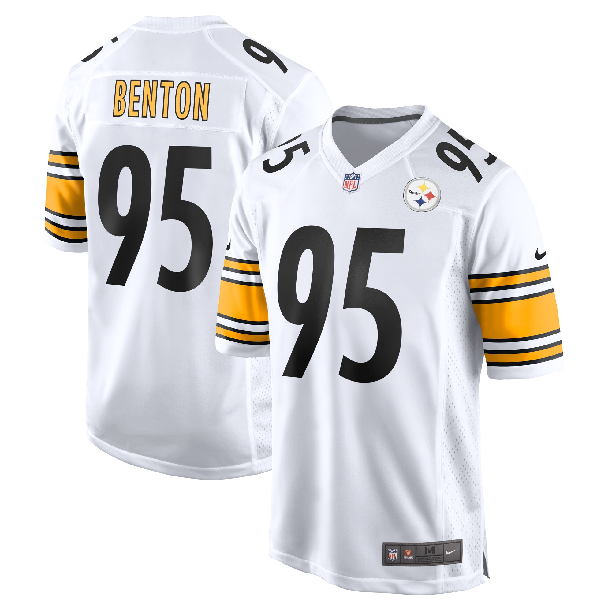 Men's Pittsburgh Steelers Keeanu Benton White Game Jersey Js2797
