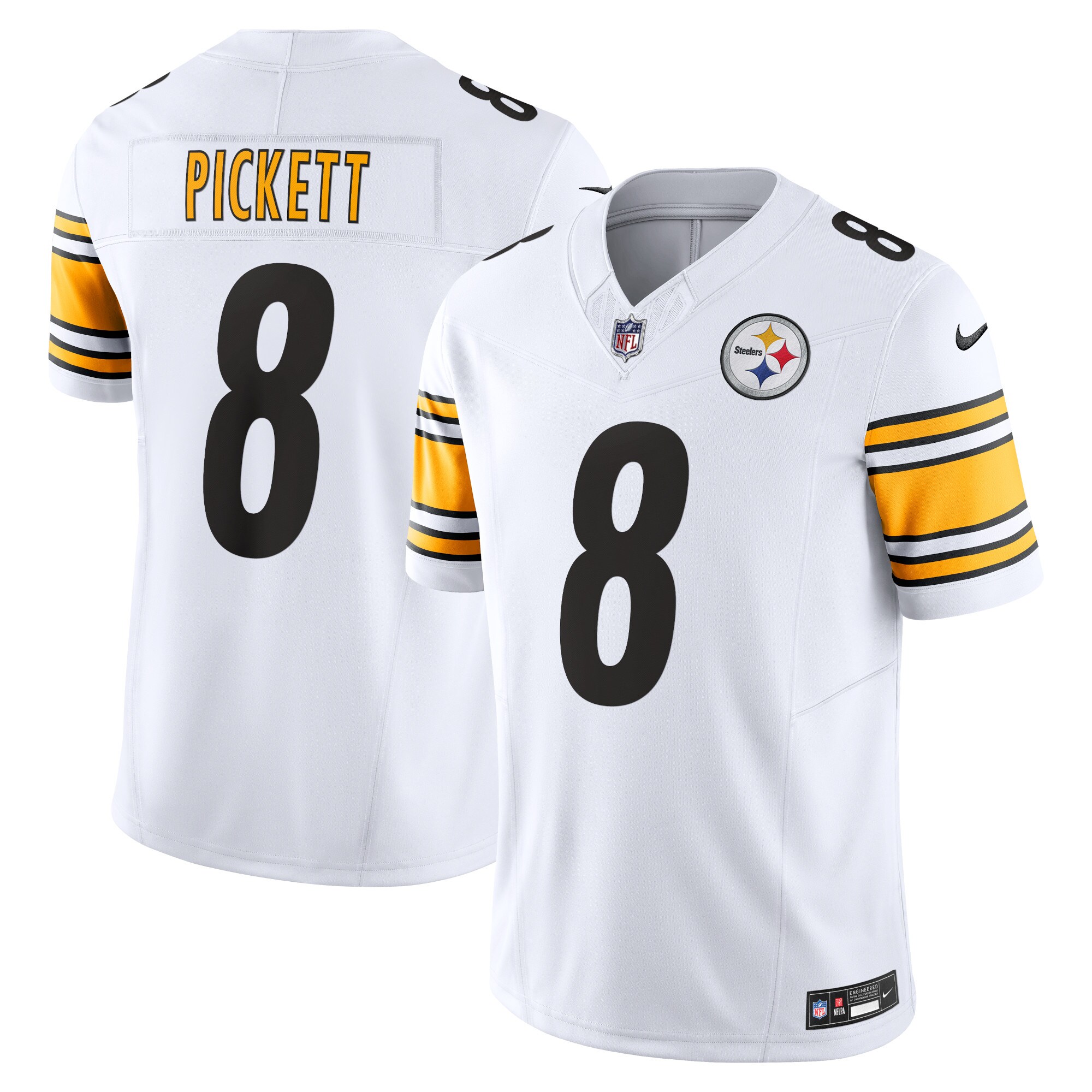 Men's Pittsburgh Steelers Kenny Pickett White Vapor F.u.s.e. Limited Jersey Js1296
