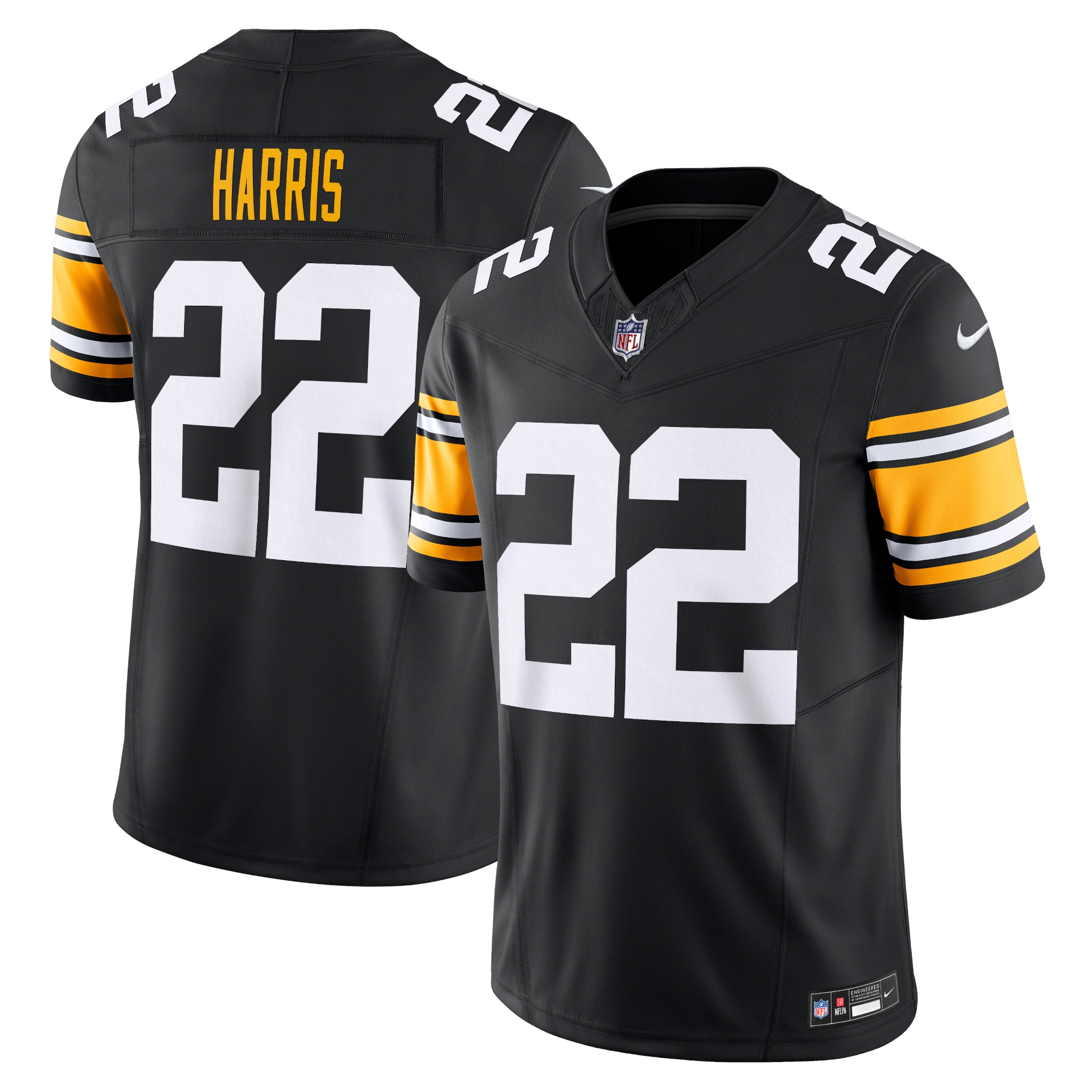 Men's Pittsburgh Steelers Najee Harris Black Vapor F.u.s.e. Limited Jersey Js4720