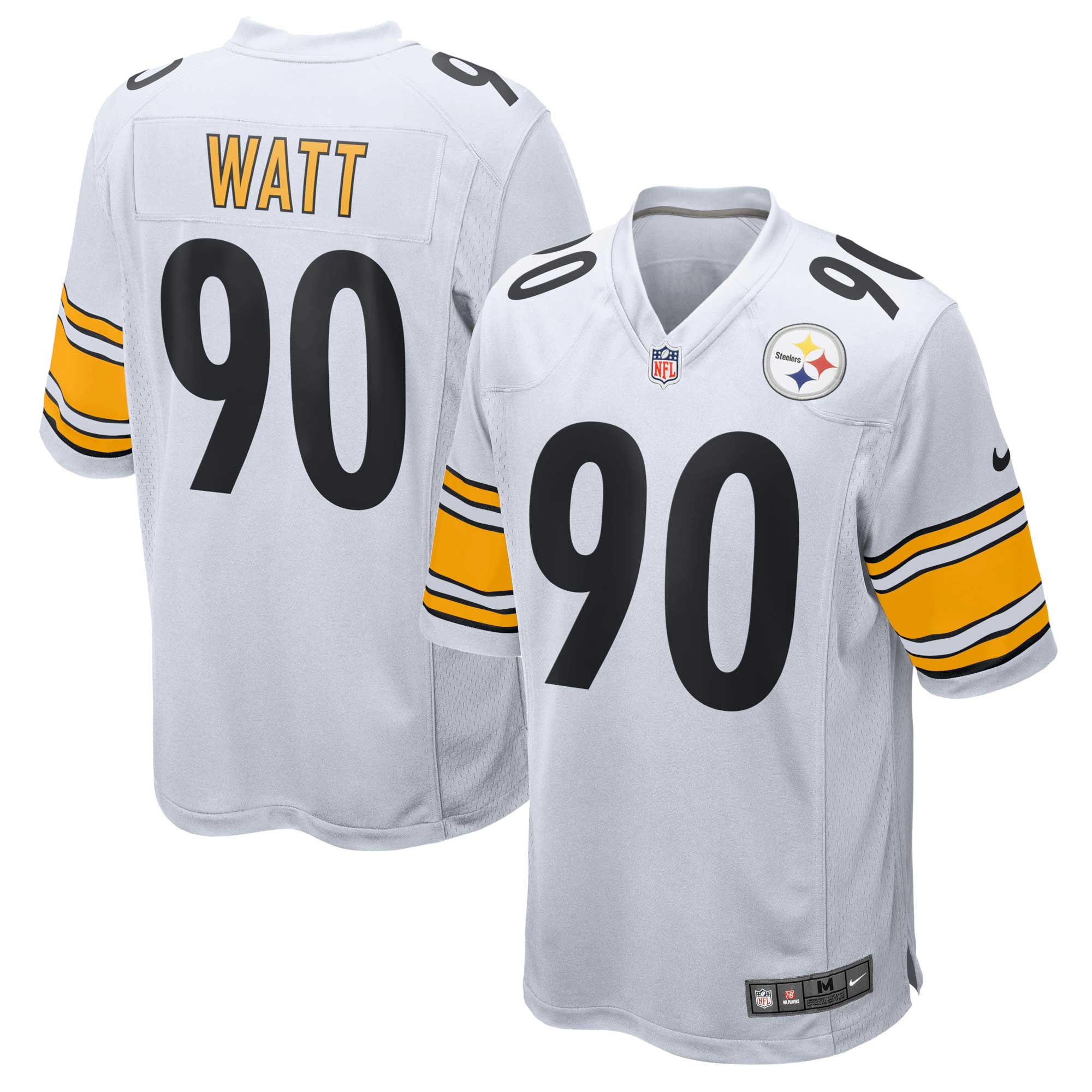 Men's Pittsburgh Steelers T.j. Watt White Game Jersey Js8857