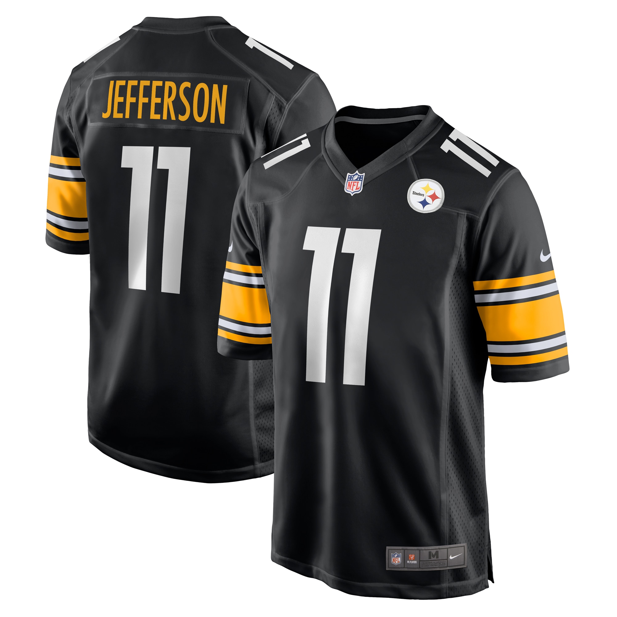 Men's Pittsburgh Steelers Van Jefferson Black Game Jersey Js9520