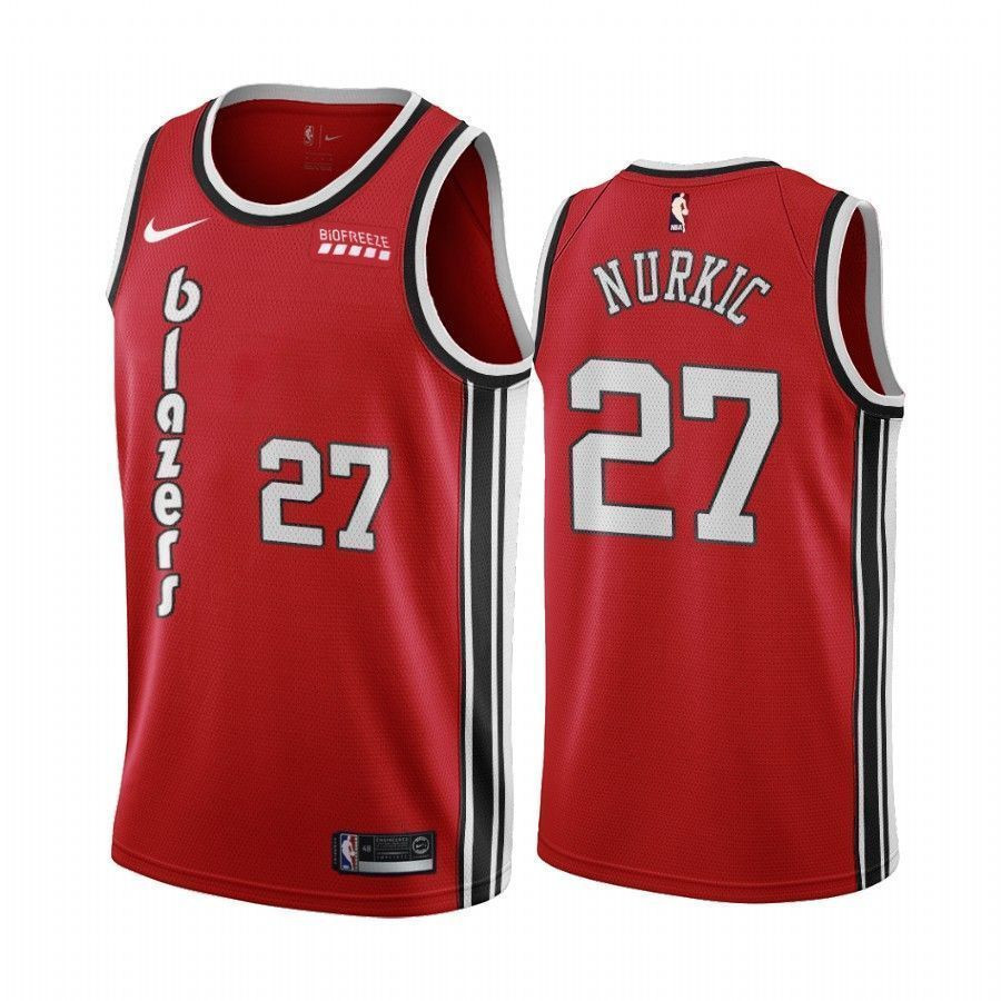 Men's Portland Trail Blazers Jusuf Nurkic Red Classic Edition Jersey