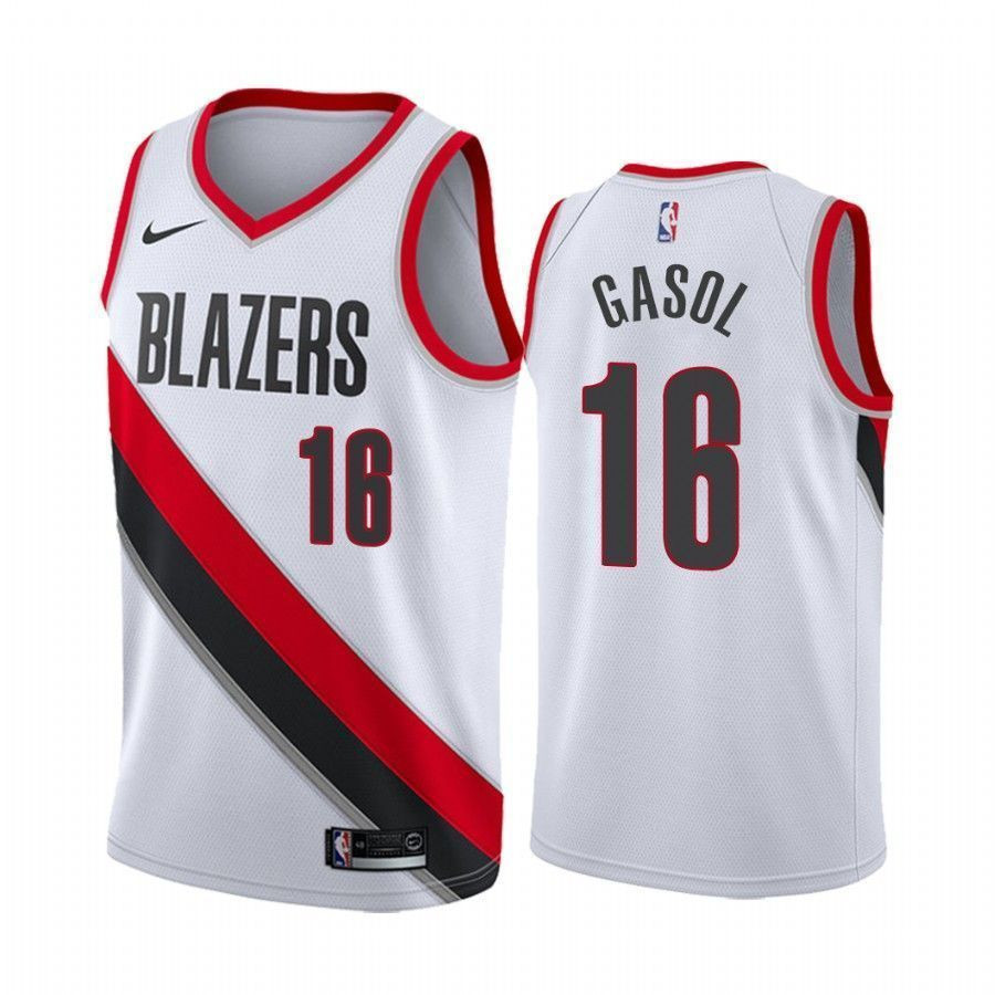 Men's Portland Trail Blazers Pau Gasol 16 Association Jersey