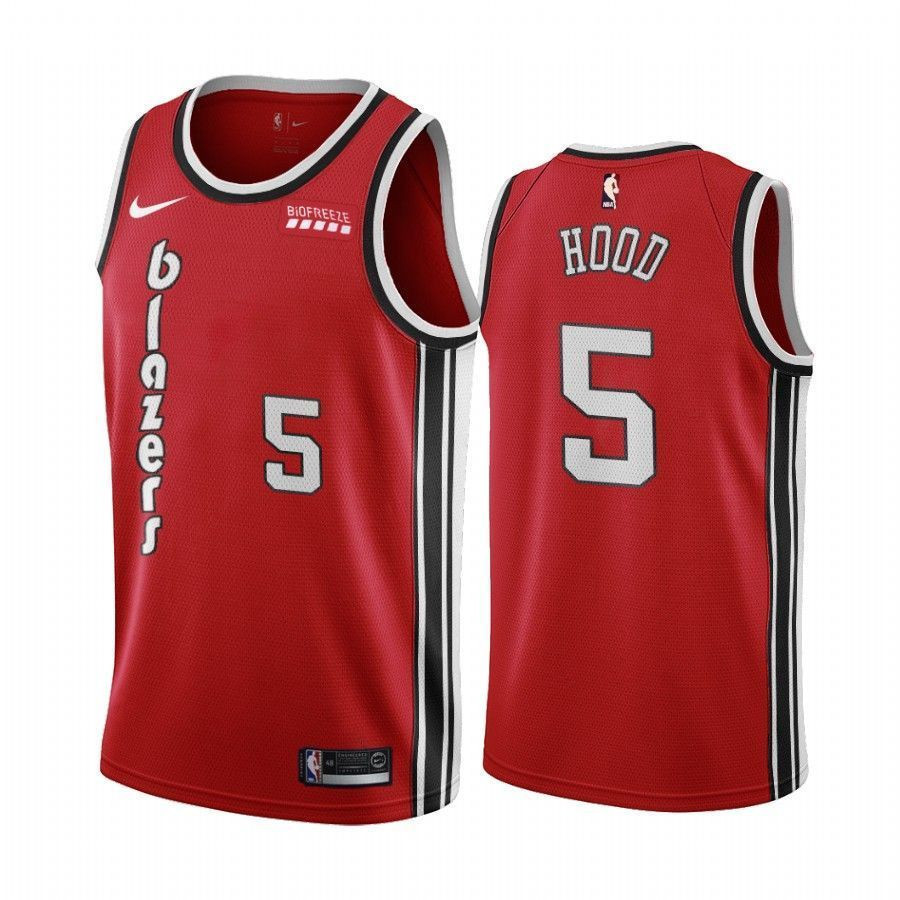 Men's Portland Trail Blazers Rodney Hood Red Classic Edition Jersey