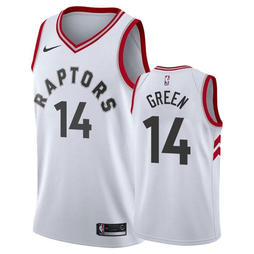 Men's Raptors Male Danny Green 14 Association White Jersey