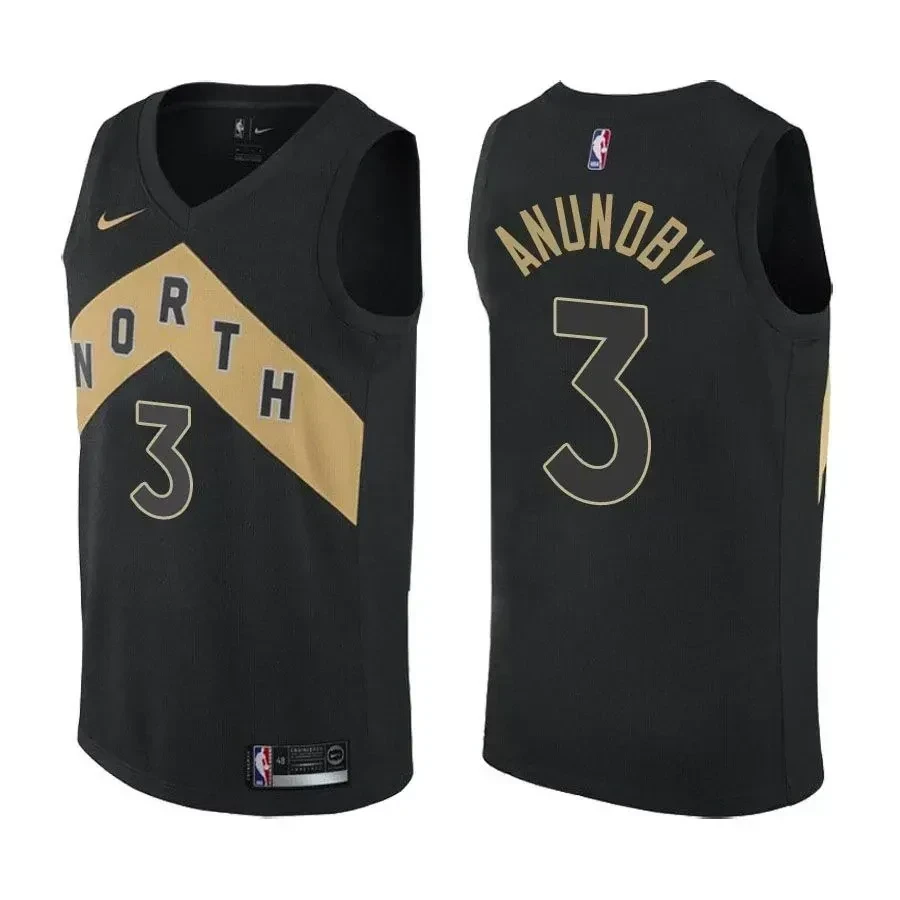 Men's Raptors Male Og Anunoby 3 City Edition Black Jersey