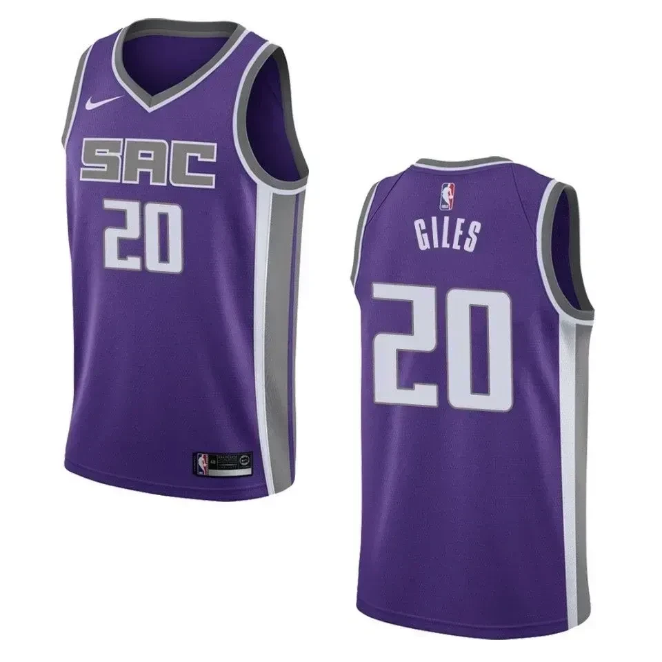 Men's Sacramento Kings 20 Harry Giles Icon Swingman Jersey - Purple