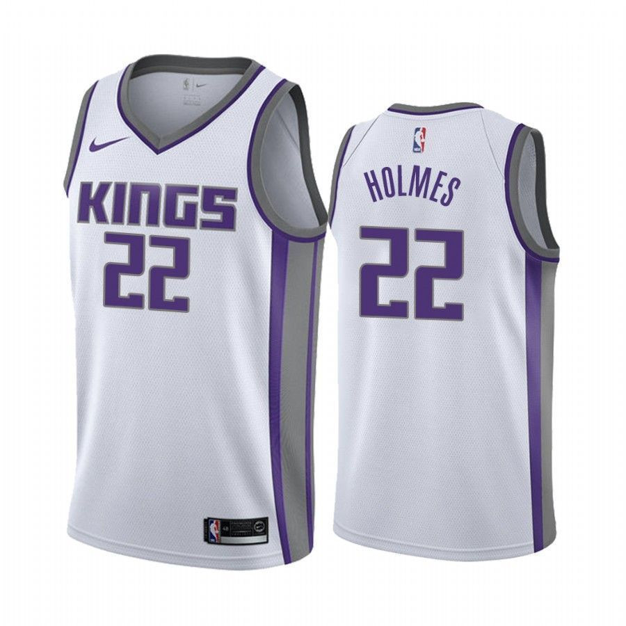 Men's Sacrato Kings Richaun Holmes 22 Association Jersey