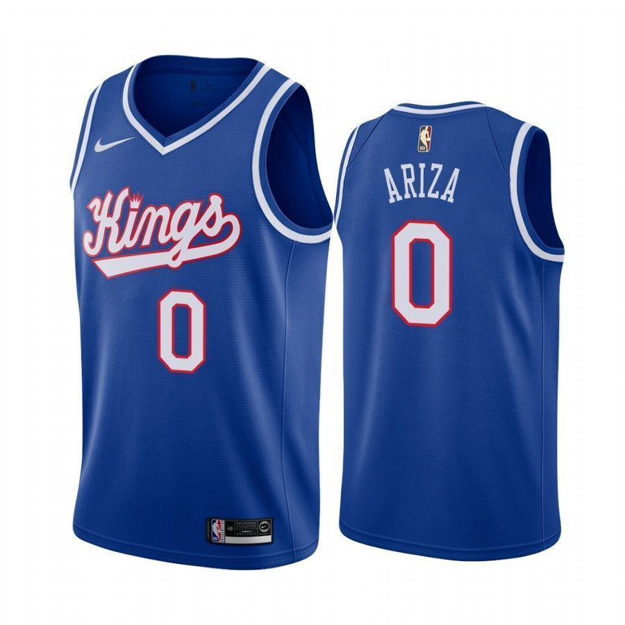 Men's Sacrato Kings Trevor Ariza 0 Blue Throwback Jersey