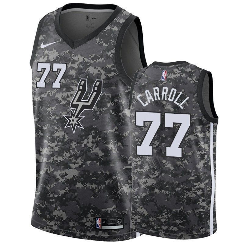 Men's San Antonio Spurs Demarre Carroll 77 City Men's Jersey