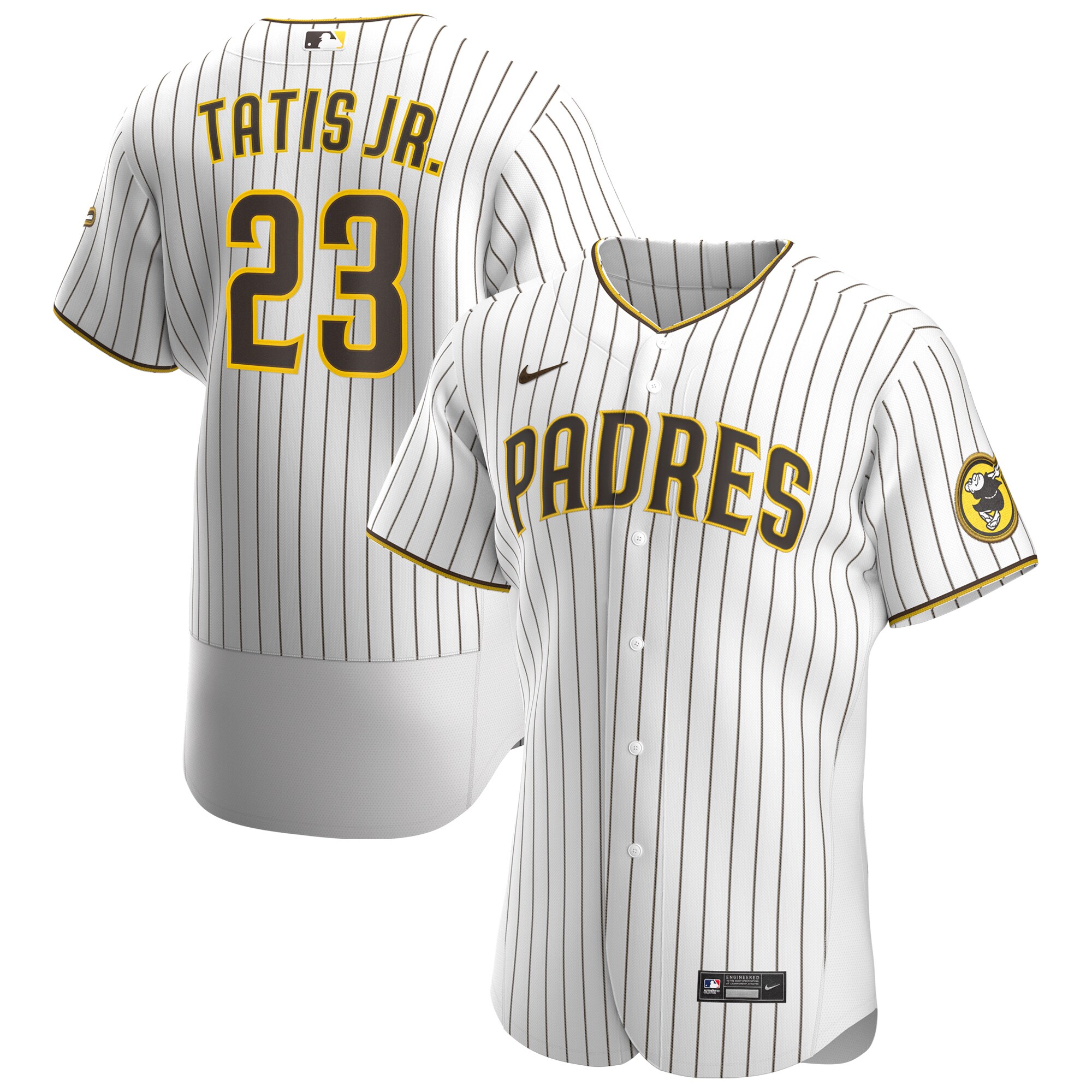 Men's San Diego Padres Fernando Tat?s Jr. White/brown Home Player Jersey