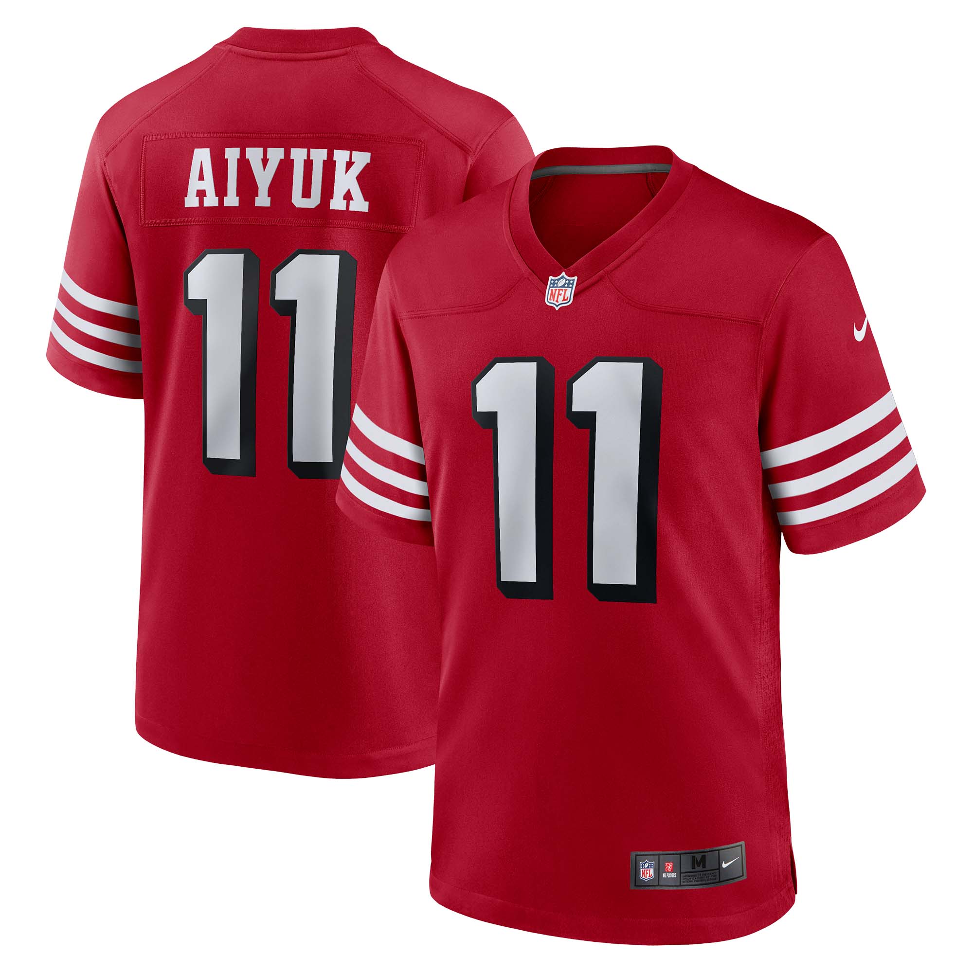 Men's San Francisco 49ers Brandon Aiyuk Scarlet Alternate Game Jersey Js3019