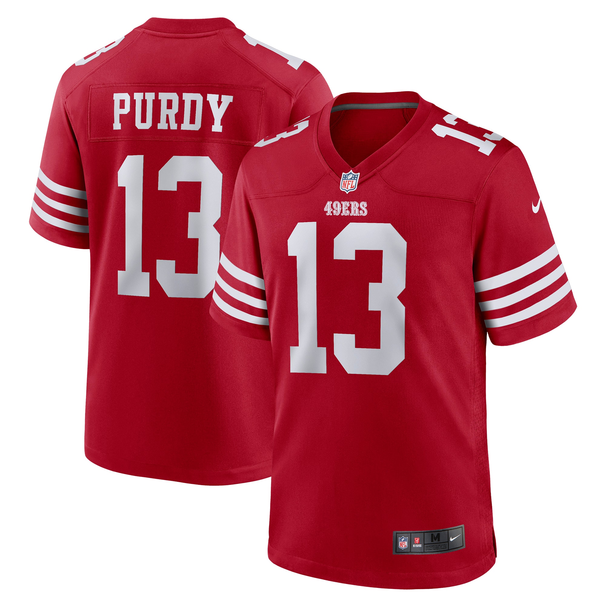 Men's San Francisco 49ers Brock Purdy Scarlet Game Player Jersey Js7305
