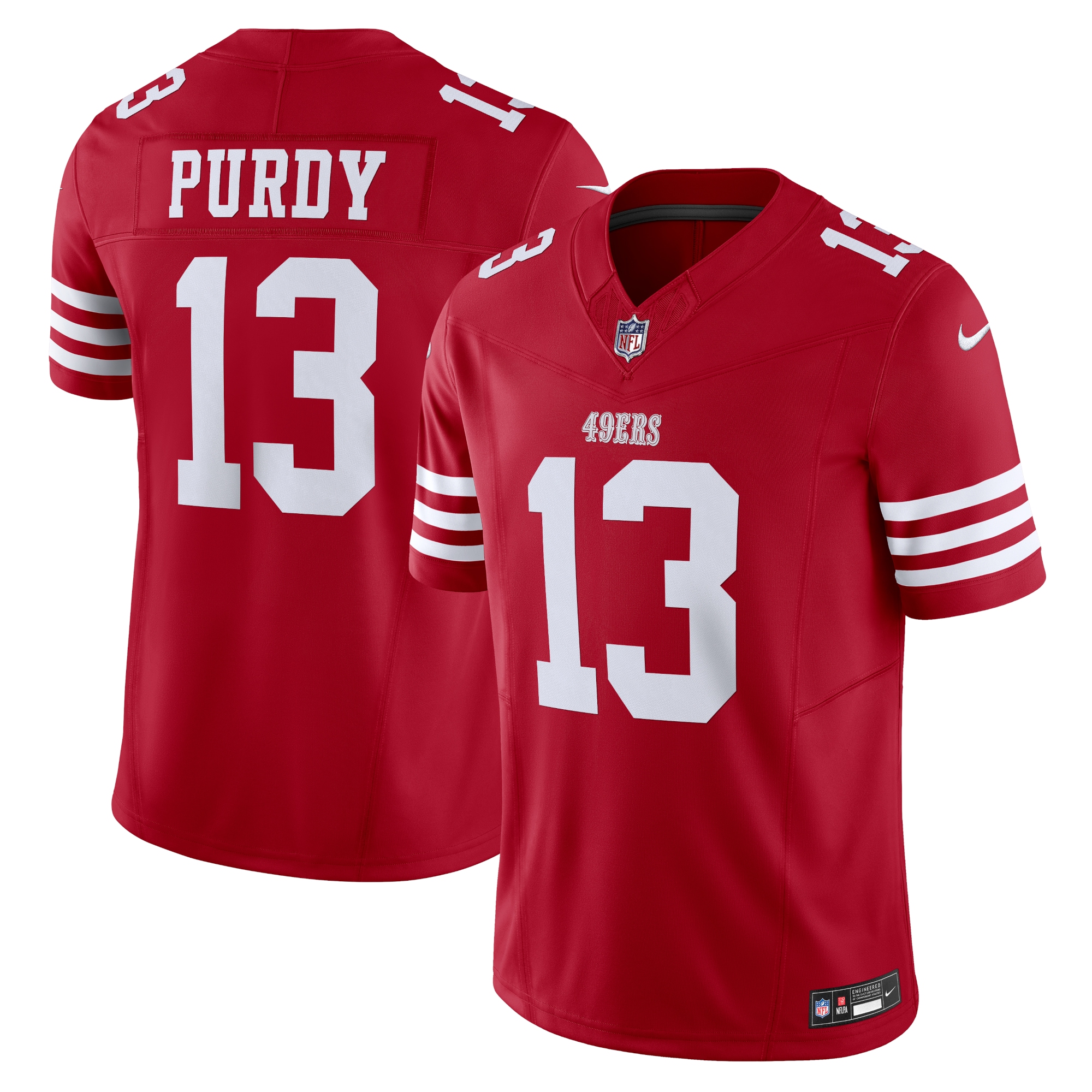 Men's San Francisco 49ers Brock Purdy Scarlet Vapor F.u.s.e. Limited Jersey Js2548