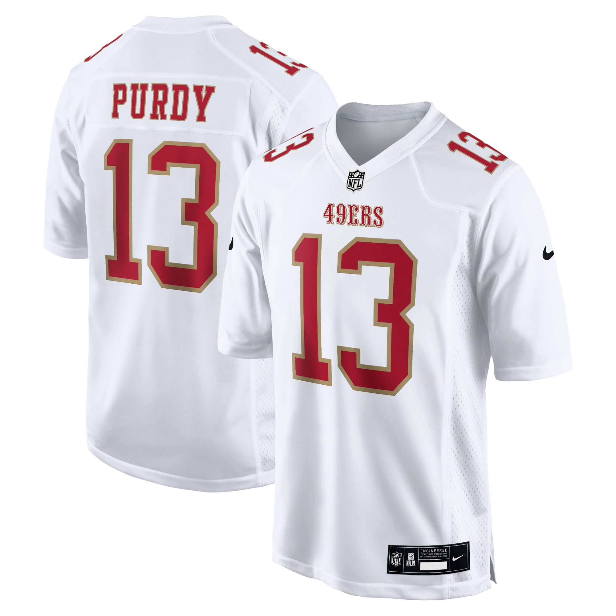 Men's San Francisco 49ers Brock Purdy Tundra White Fashion Game Jersey Js2986