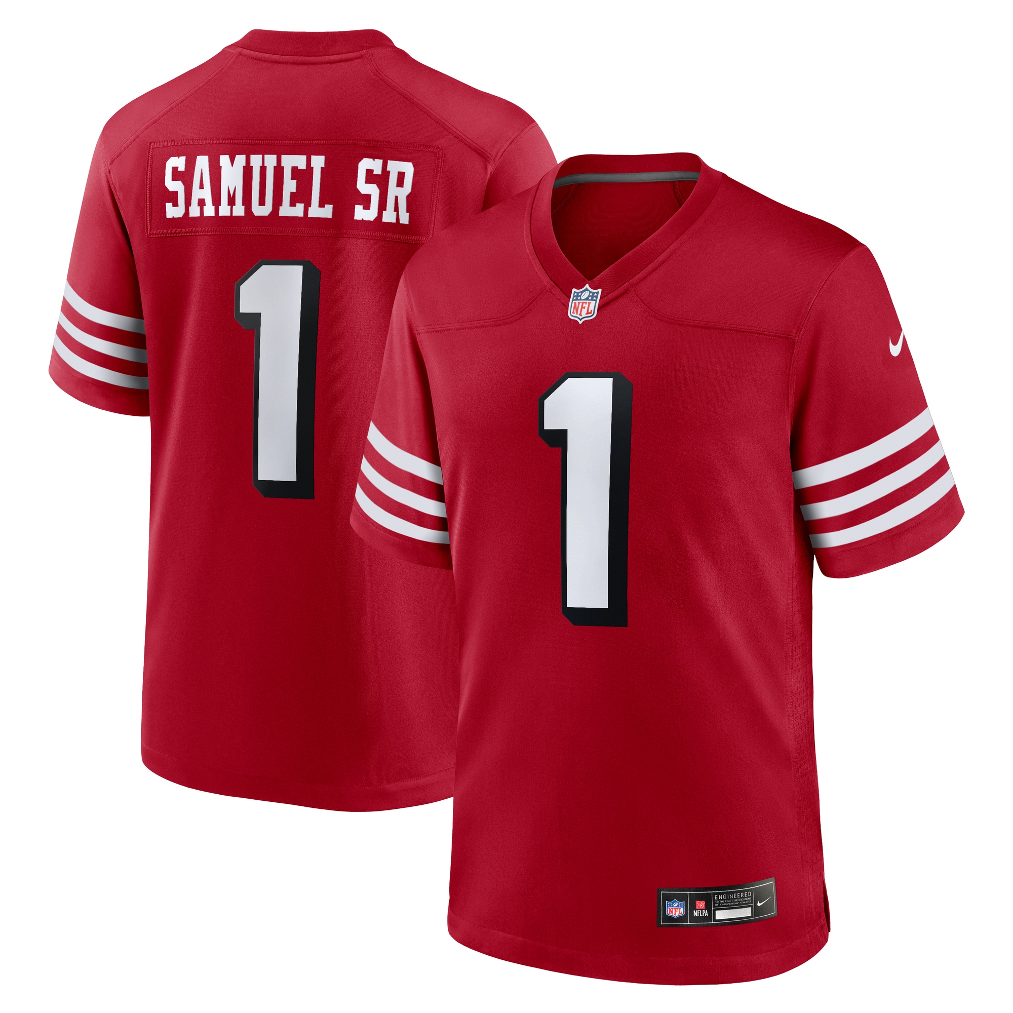 Men's San Francisco 49ers Deebo Samuel Sr Scarlet Alternate Game Jersey Js3551